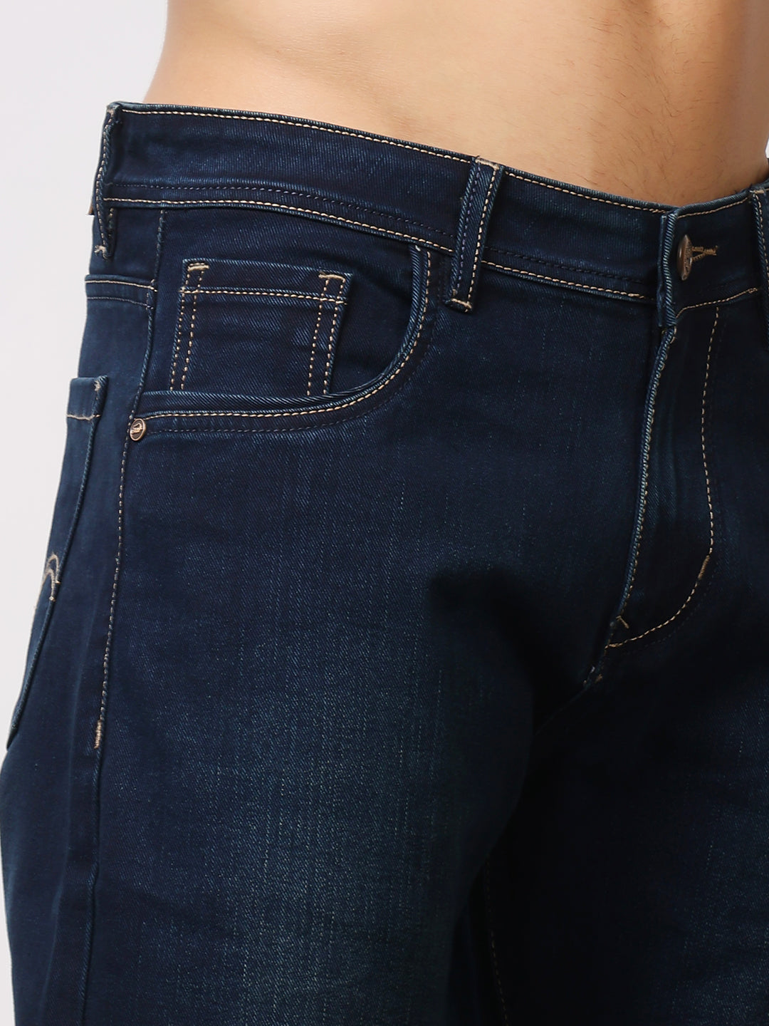 Stylox Men’s Bootcut Fit Solid Jeans | Stretchable Plain Denim Jeans for Men | Classic Mid-Rise Bootcut Jeans for Stylish Wear