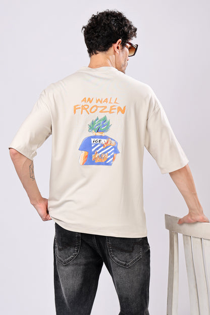 Stylox Men’s Oversized Round Neck Half Sleeve Back Printed T-Shirt | Premium Cotton Loose Fit Graphic Tee for Streetwear &amp; Casual Style