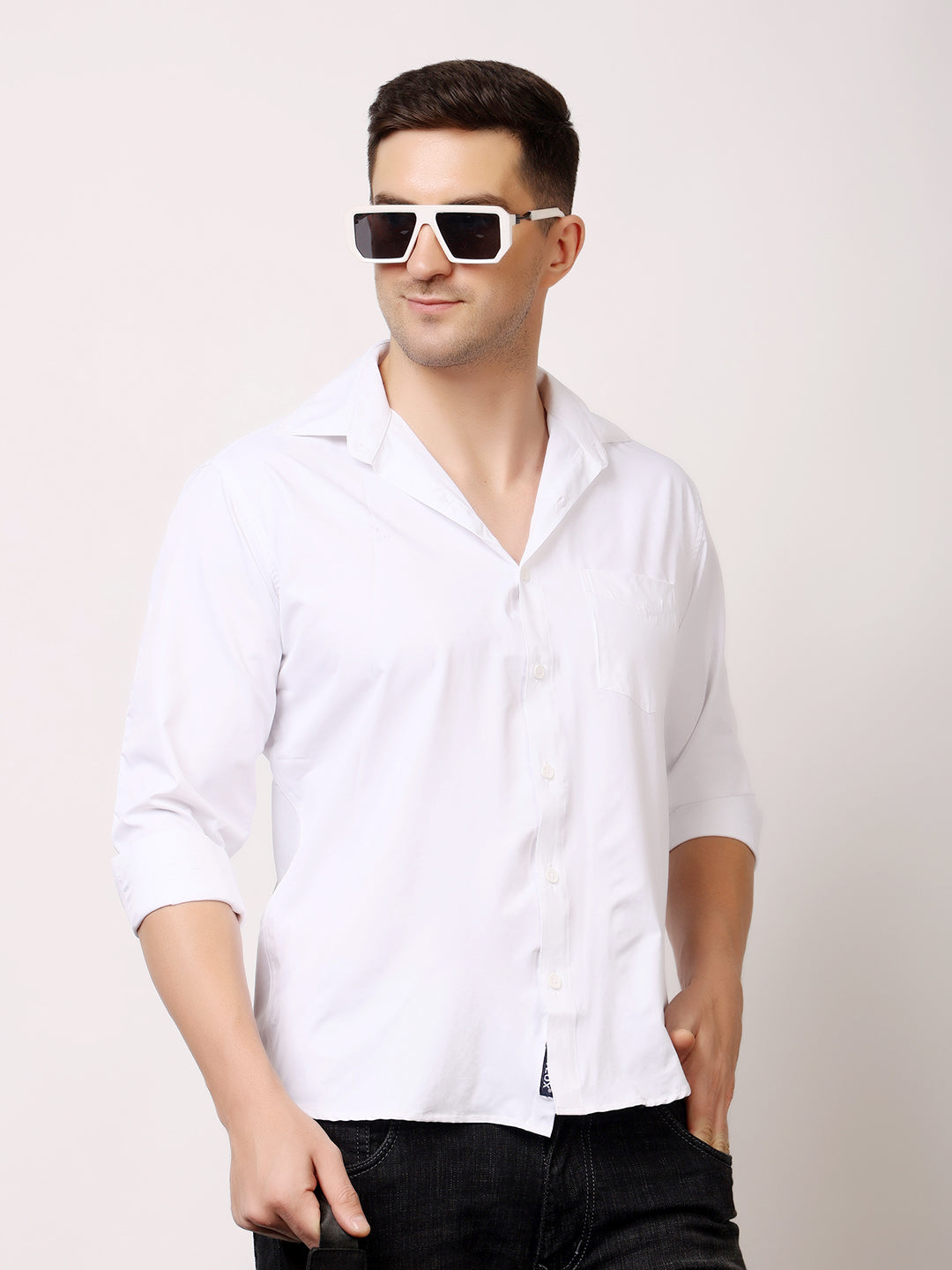 Stylox Men's Regular Fit Cotton Blend Shirt | Casual & Party Wear - Stylox