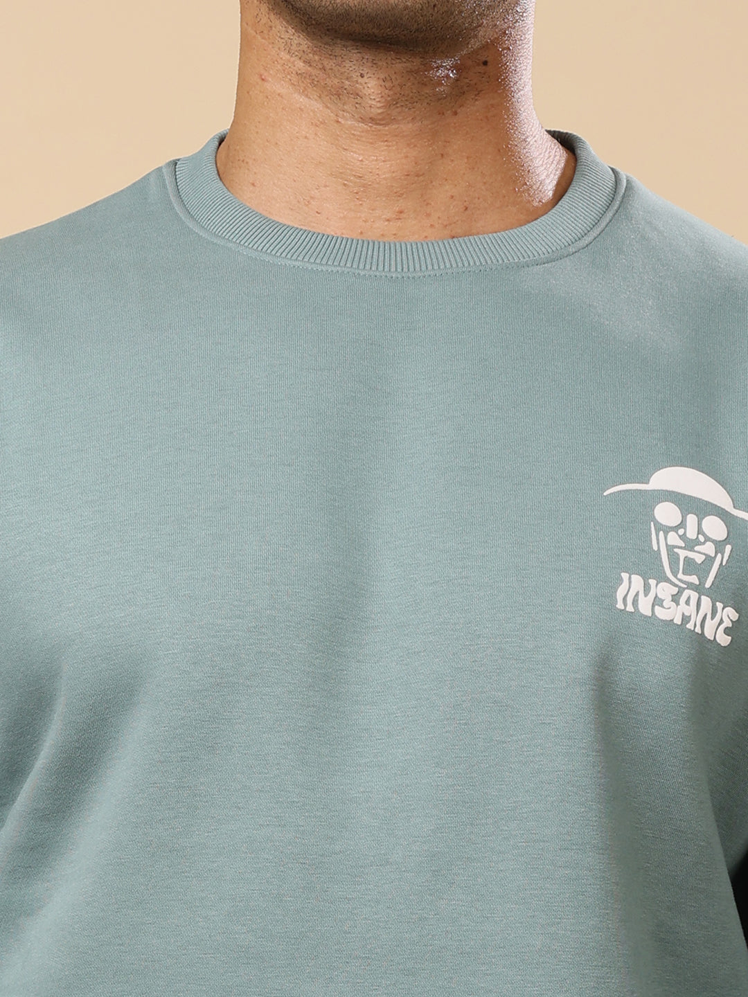 Stylox Men’s Regular Fit Printed Round Neck Sweatshirt – Casual Comfort with Trendy Prints - Stylox