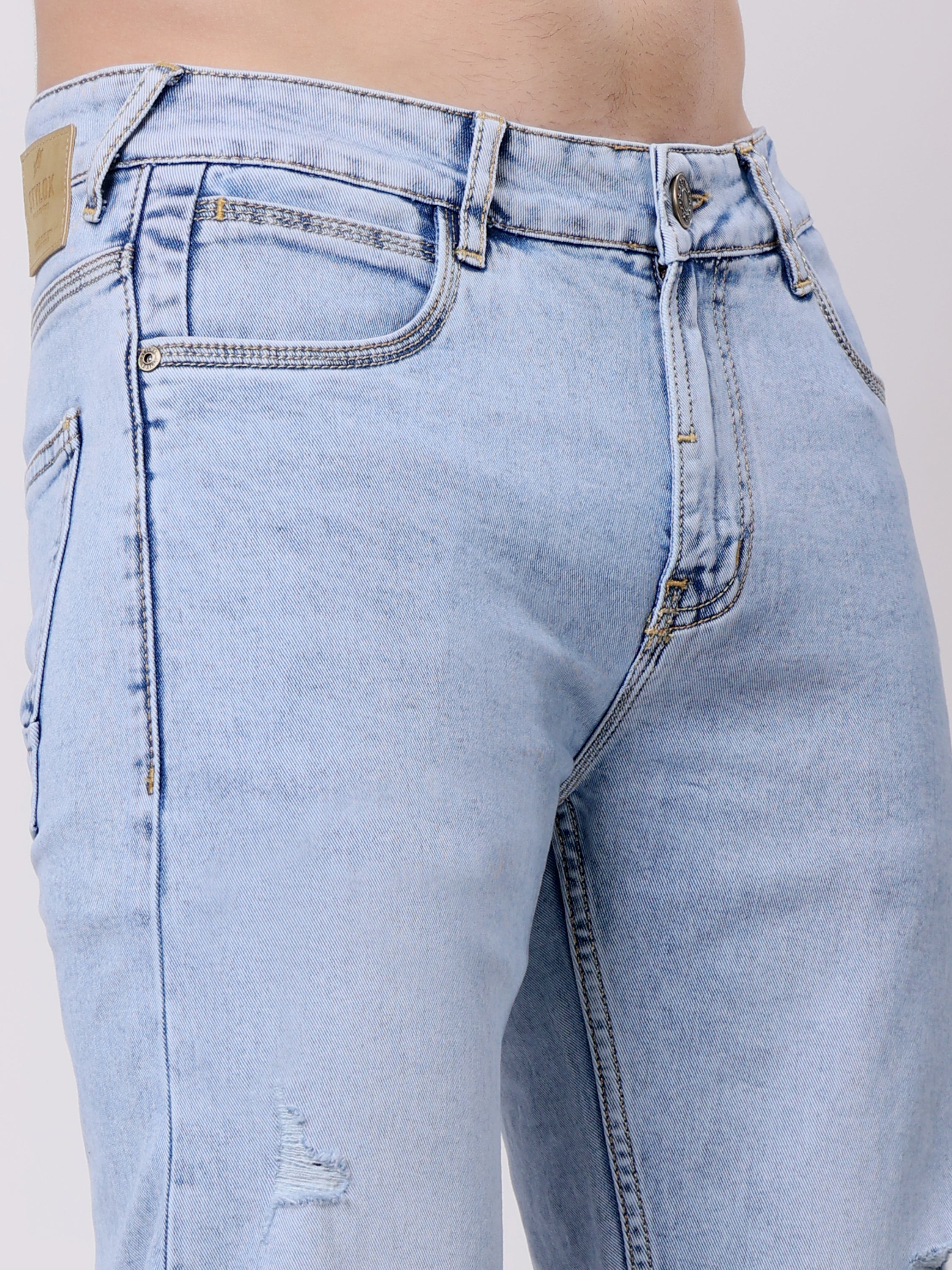Stylox Men’s Stretchable Comfort Fit Denim Jeans - Stylox
