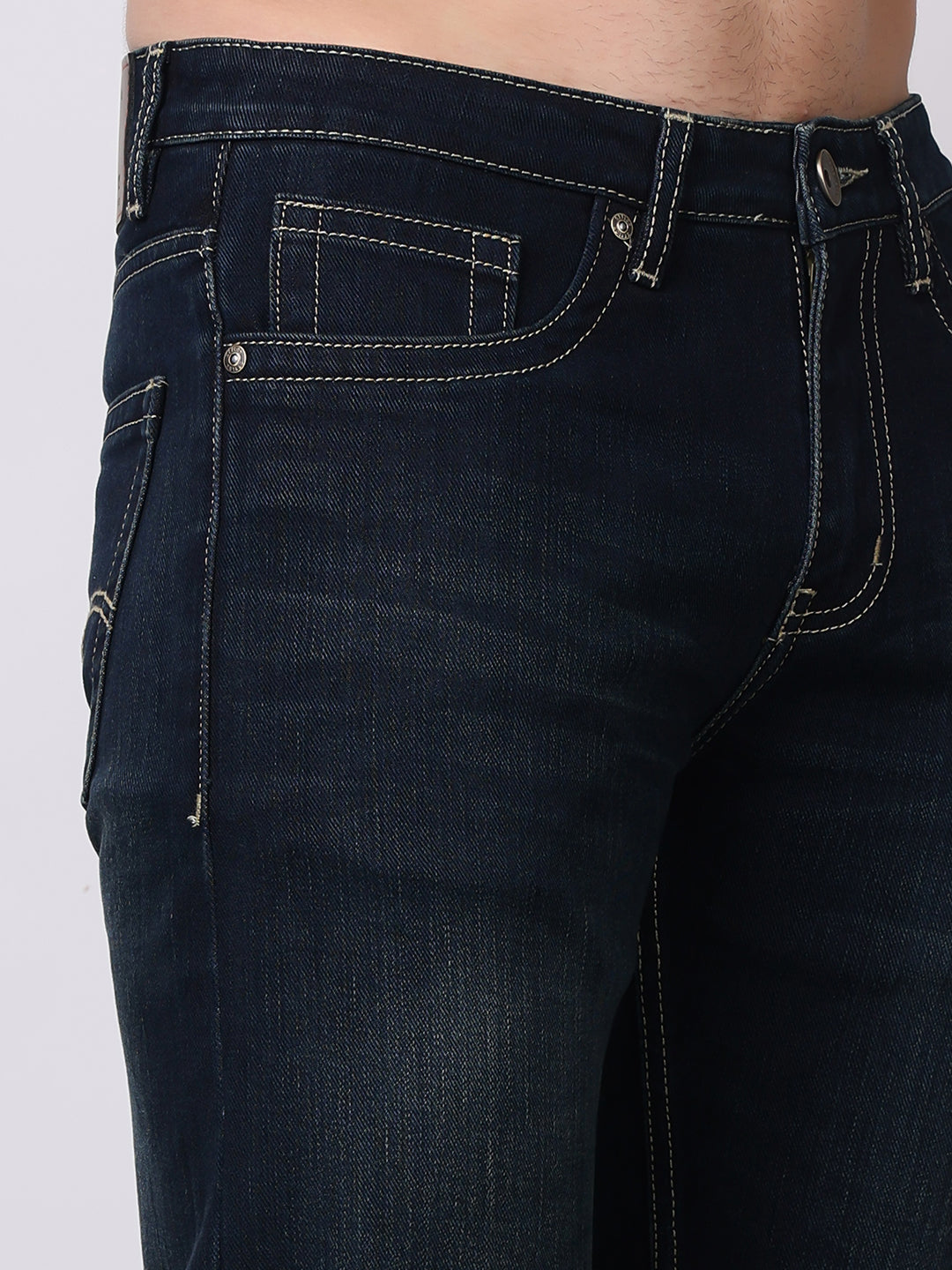 Stylox Premium Comfort Fit Jeans for Men | Soft Cotton Denim | Relaxed Everyday Casual Wear - Stylox