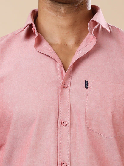 Stylox Men’s Regular Fit Oxford Full Sleeve Solid Shirt – Classic Elegance with Modern Comfort