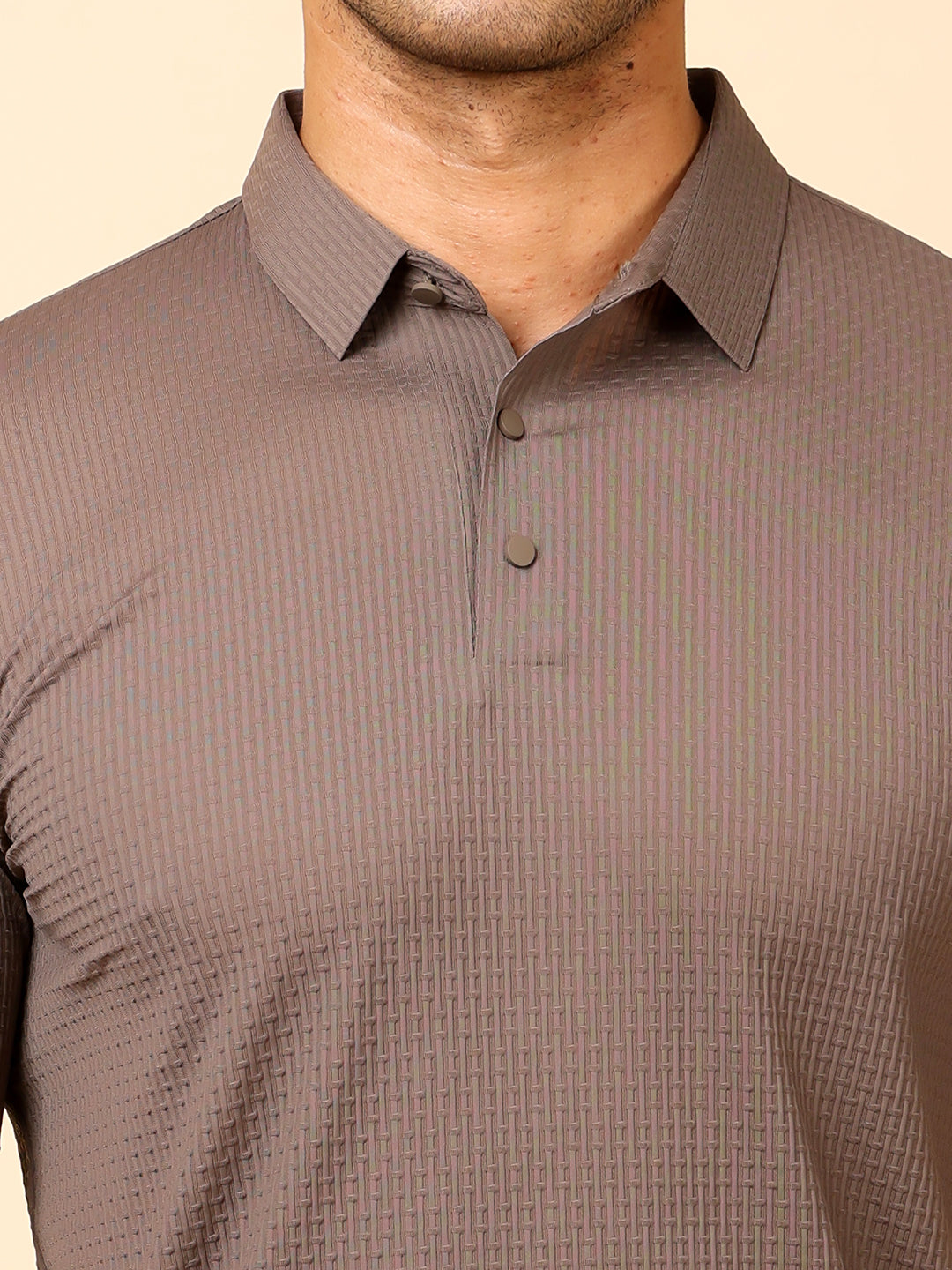 Stylox Premium Stretchable Nylon-Spandex Solid Polo T-Shirt – Sleek Comfort & Performance - Stylox