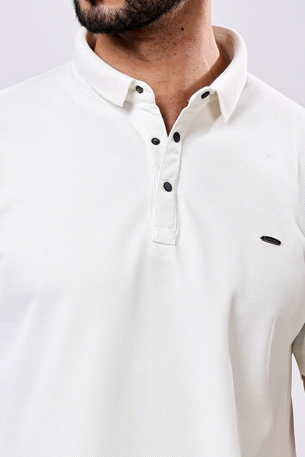 Stylox Solid Polo T-Shirt For Men