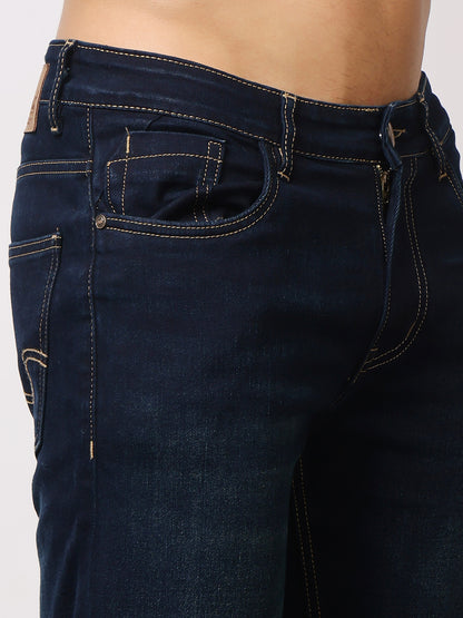 Stylox Men’s Comfort Fit Solid Jeans | Premium Stretchable Plain Denim Jeans for Men | Casual Mid-Rise Jeans