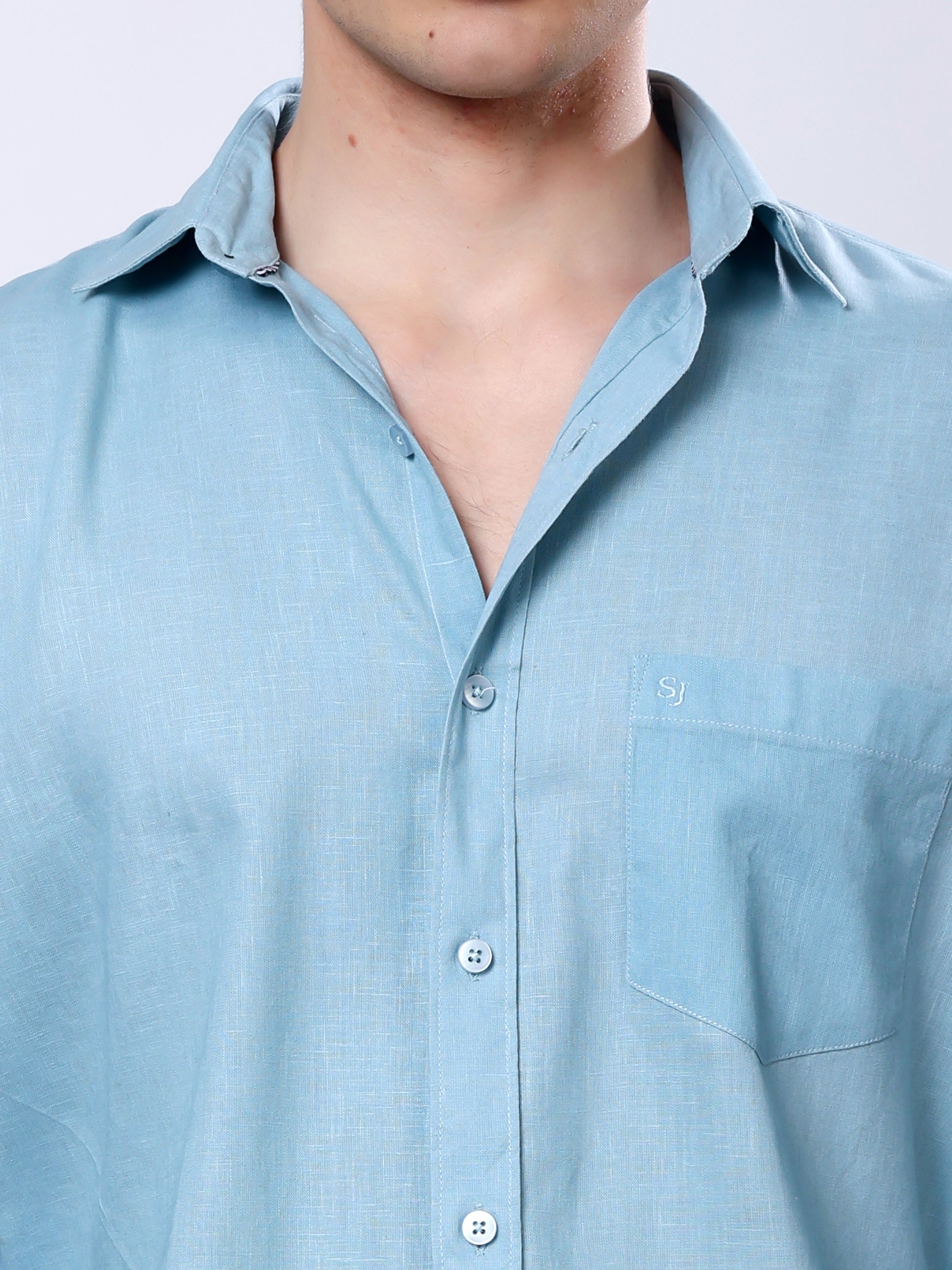 Stylox Men’s Regular Fit Full Sleeve Solid Casual Shirt - Stylox