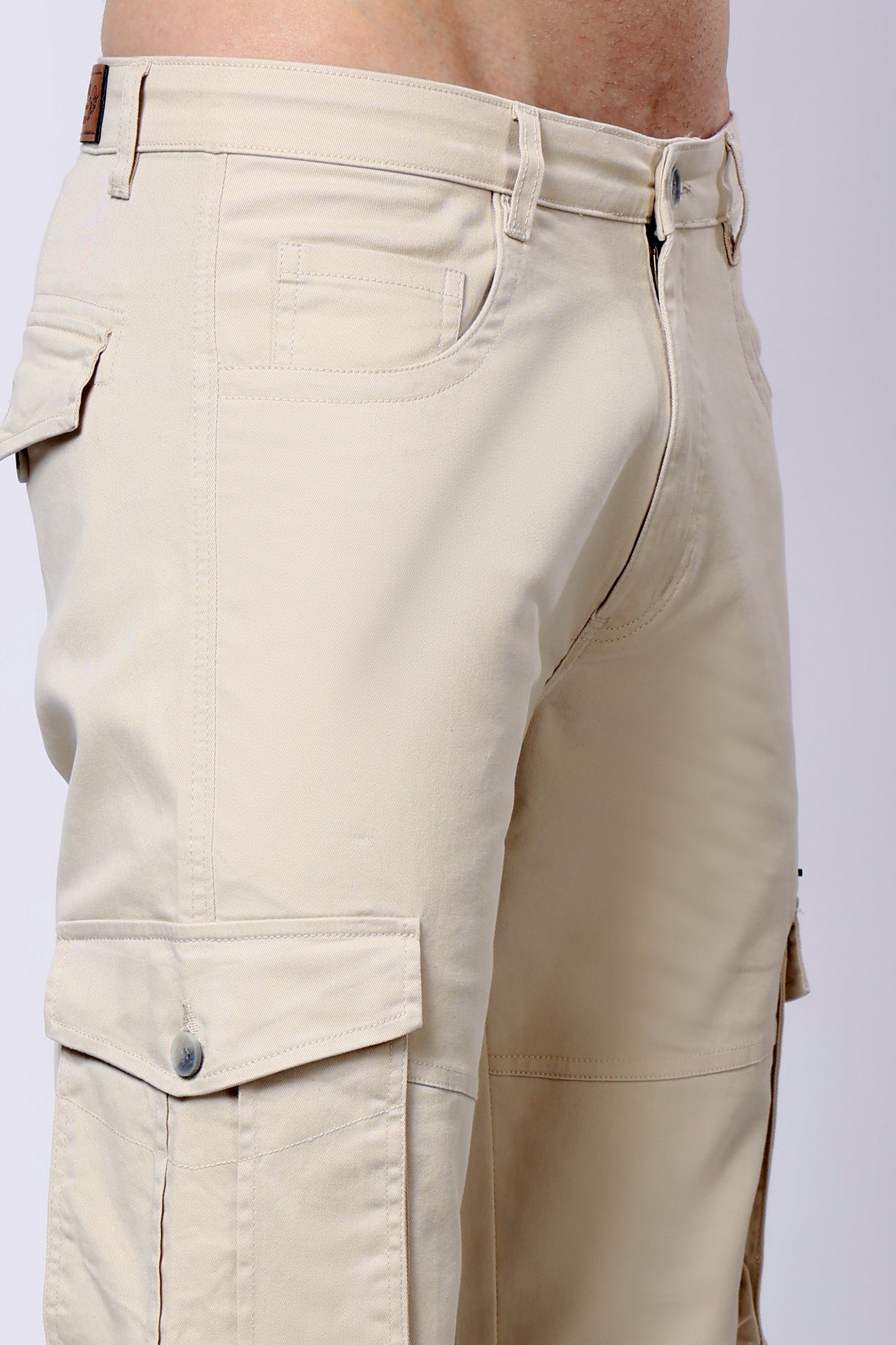 Stylox Men’s Regular Fit Utility Cargo Pants with Multi Pockets - Stylox