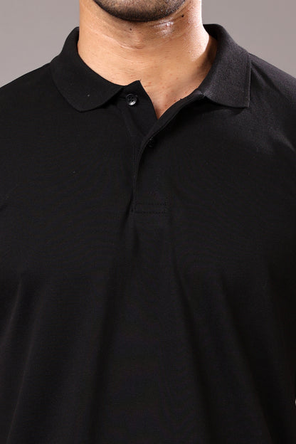 Stylox Men’s Polo Collar Solid T-Shirt - Soft, Breathable &amp; Everyday Wear