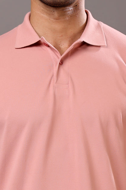 Stylox Men’s Polo Collar Solid T-Shirt - Soft, Breathable &amp; Everyday Wear