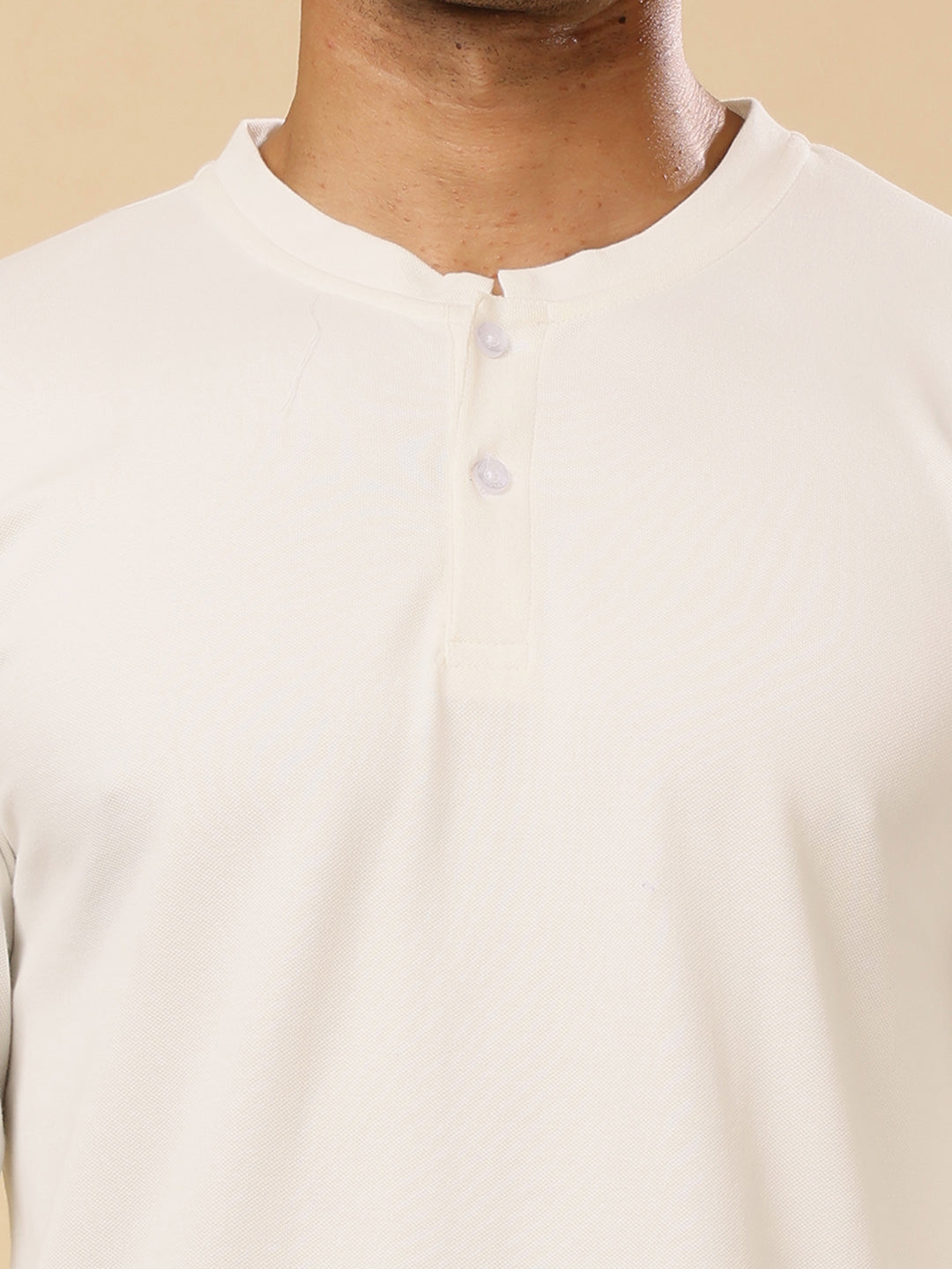 Stylox Men’s Henley Neck Full Sleeve Solid T-Shirt – Casual & Stylish Everyday Wear - Stylox