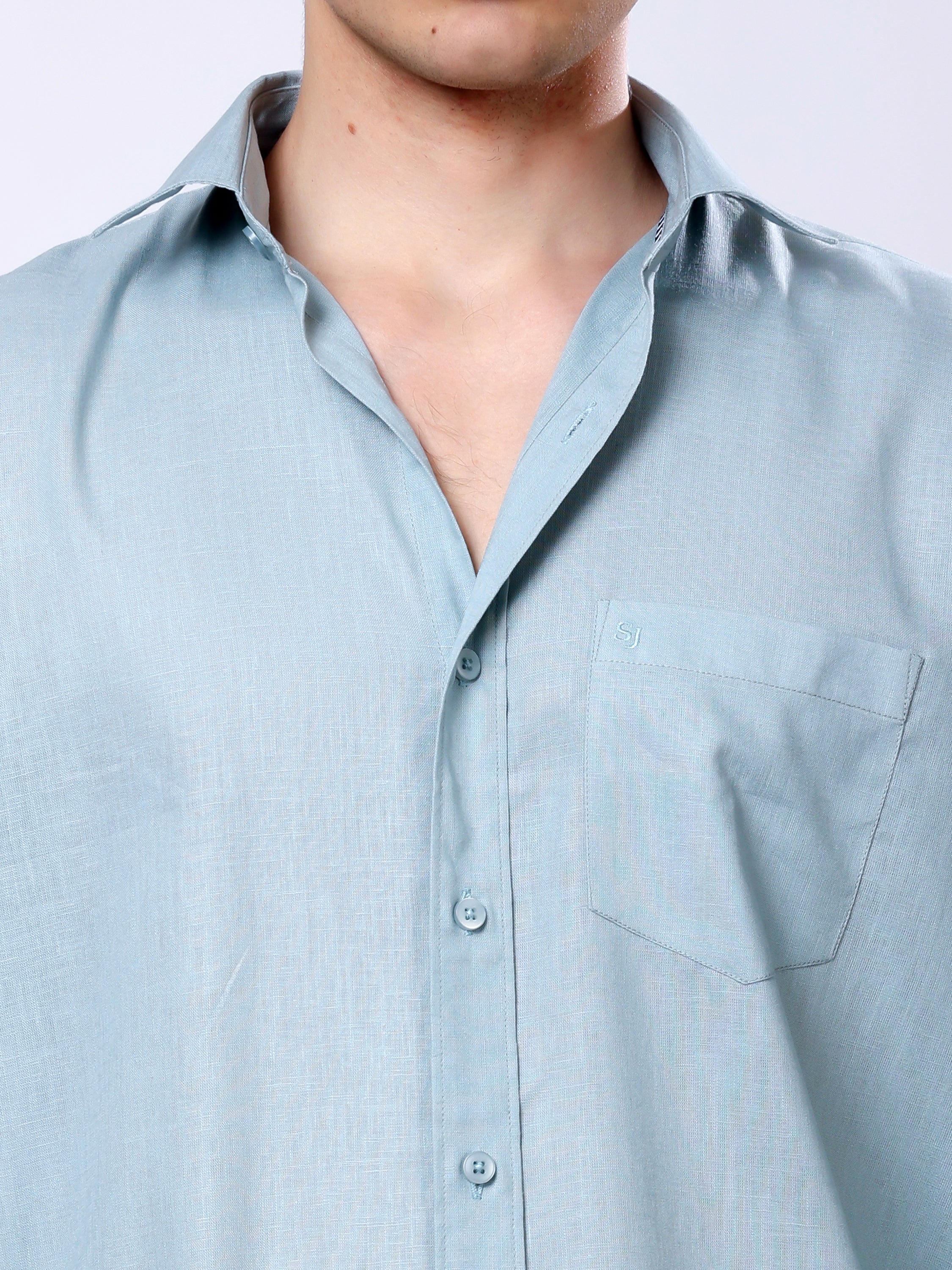 Stylox Men’s Regular Fit Full Sleeve Solid Casual Shirt - Stylox