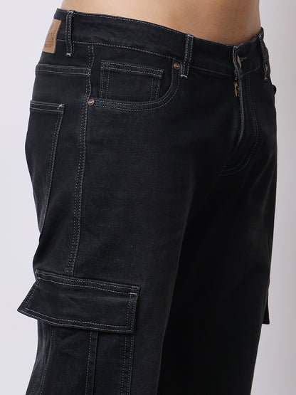 Stylox Men’s Regular Fit Cargo Jeans | Multi-Pocket Denim Cargo Pants for Casual &amp; Streetwear Style - Stylox