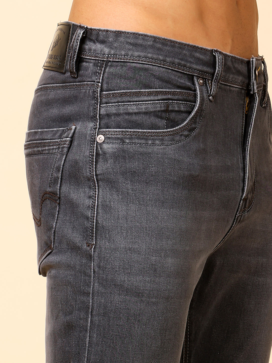 Stylox Men’s Bootcut Fit Mid-Rise Denim Jeans - Stylox