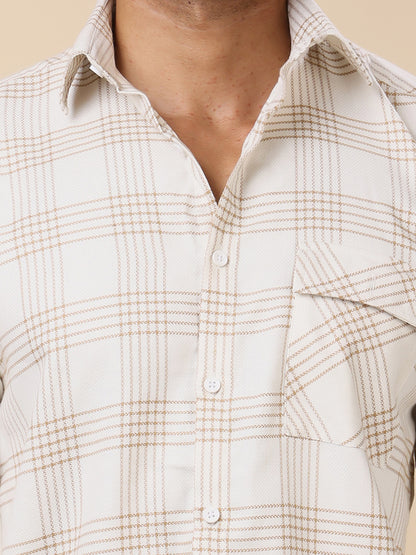Stylox Men’s Check Full Sleeve Regular Fit Shirt – Classic Checks, Timeless Style