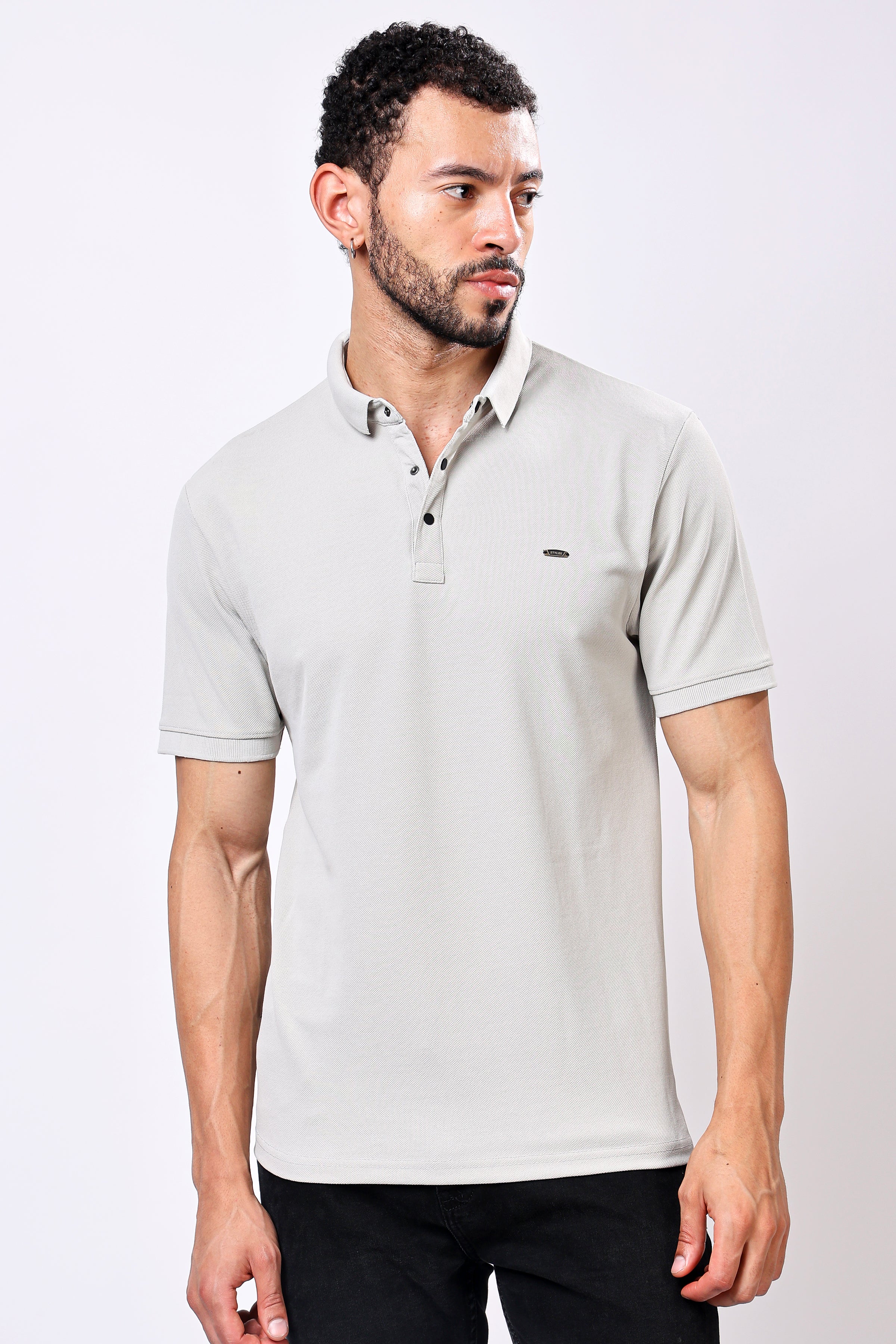 Stylox Solid Polo T-Shirt For Men - Stylox