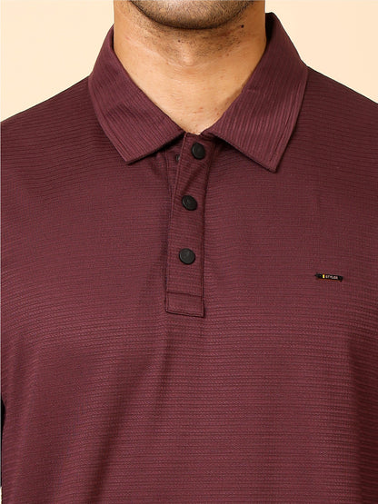 Stylox Men’s Polo Neck Sweatshirt with Button Placket