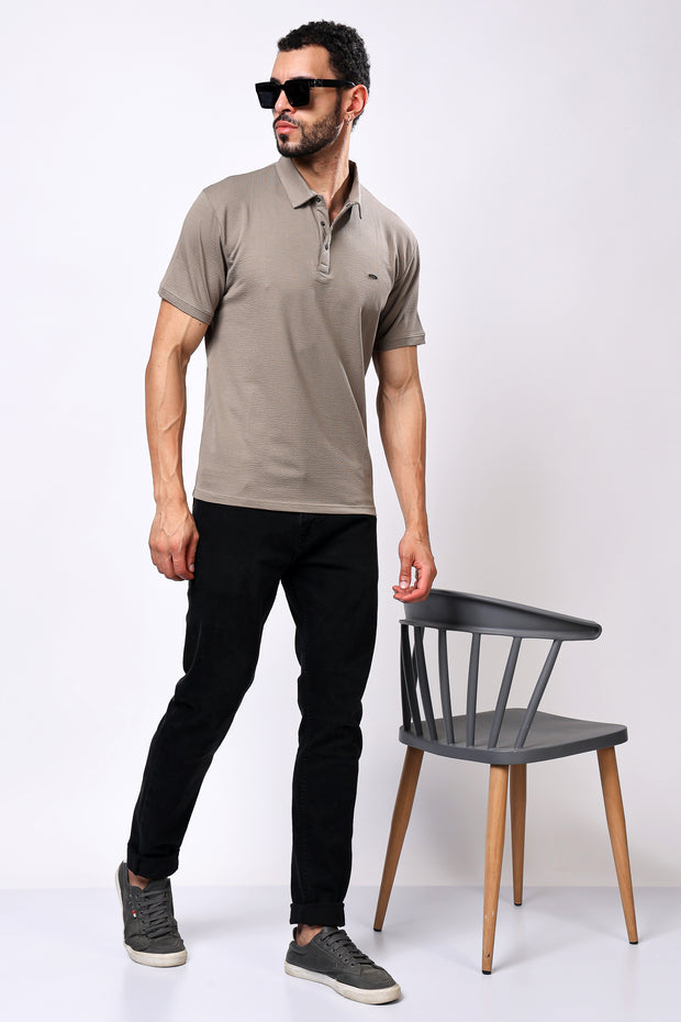 Stylox Solid Polo T-Shirt For Men