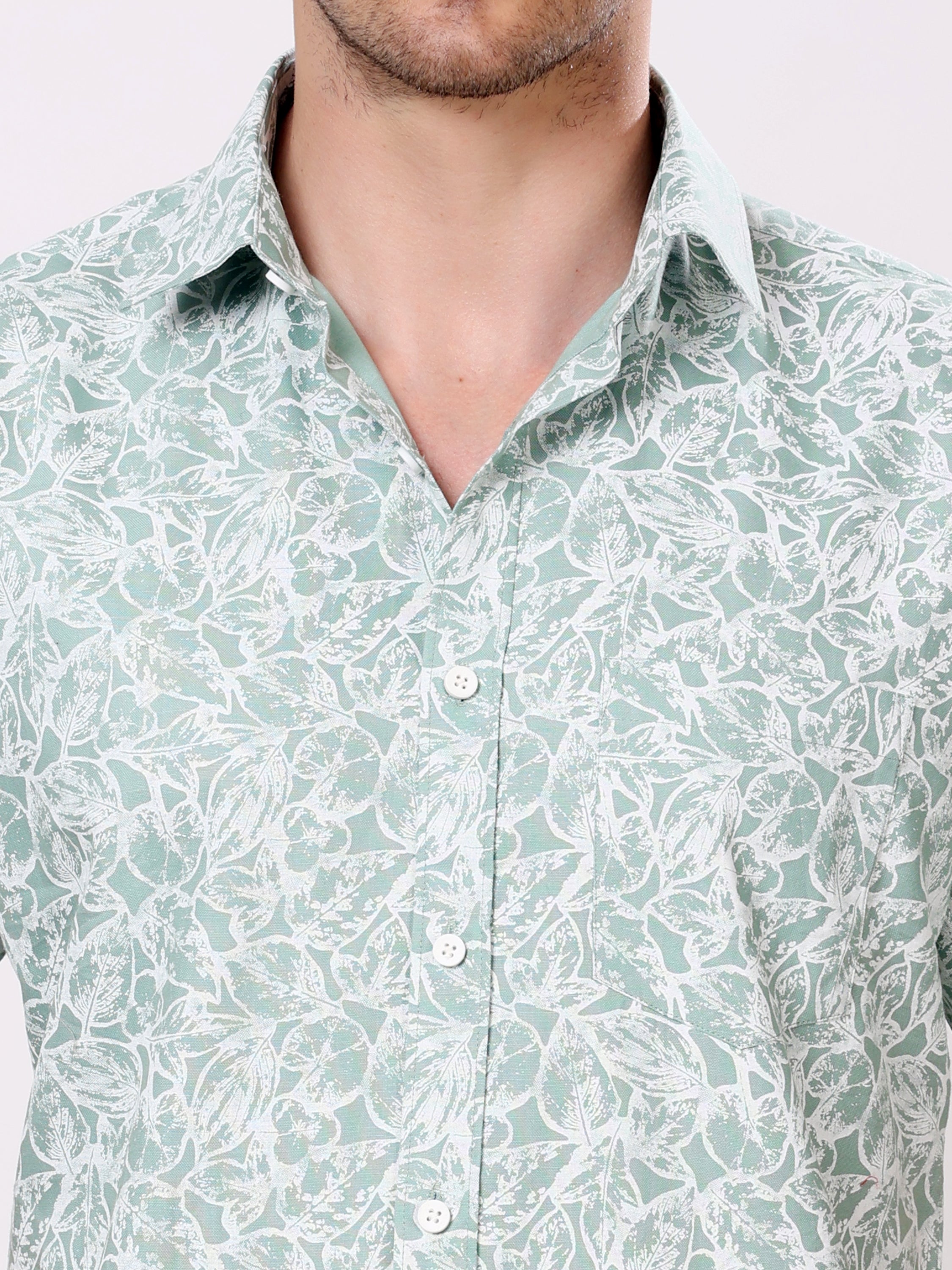 Stylox Men’s Regular Fit Half Sleeve Floral Printed Casual Summer Shirt - Stylox