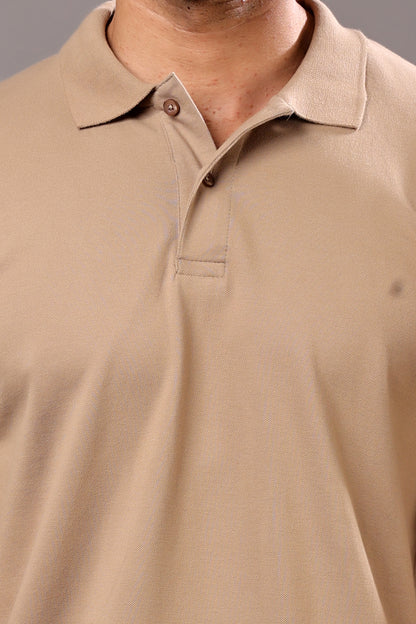 Stylox Men’s Polo Collar Solid T-Shirt - Soft, Breathable &amp; Everyday Wear