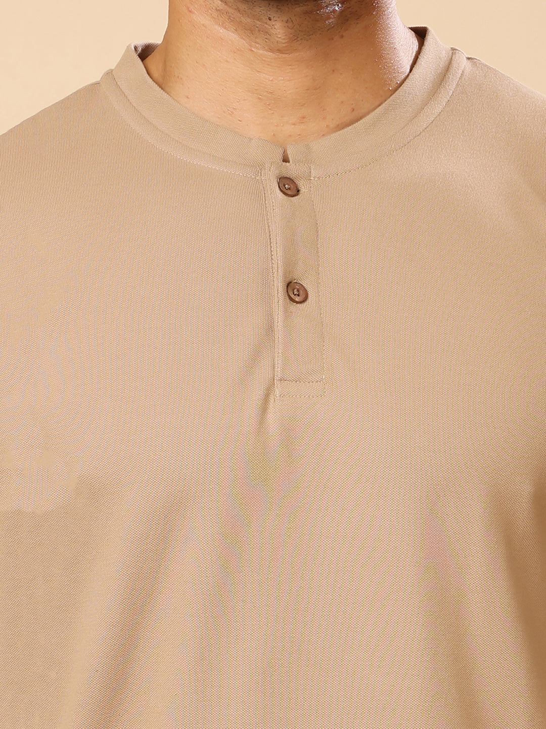 Stylox Men’s Henley Neck Full Sleeve Solid T-Shirt – Casual & Stylish Everyday Wear - Stylox