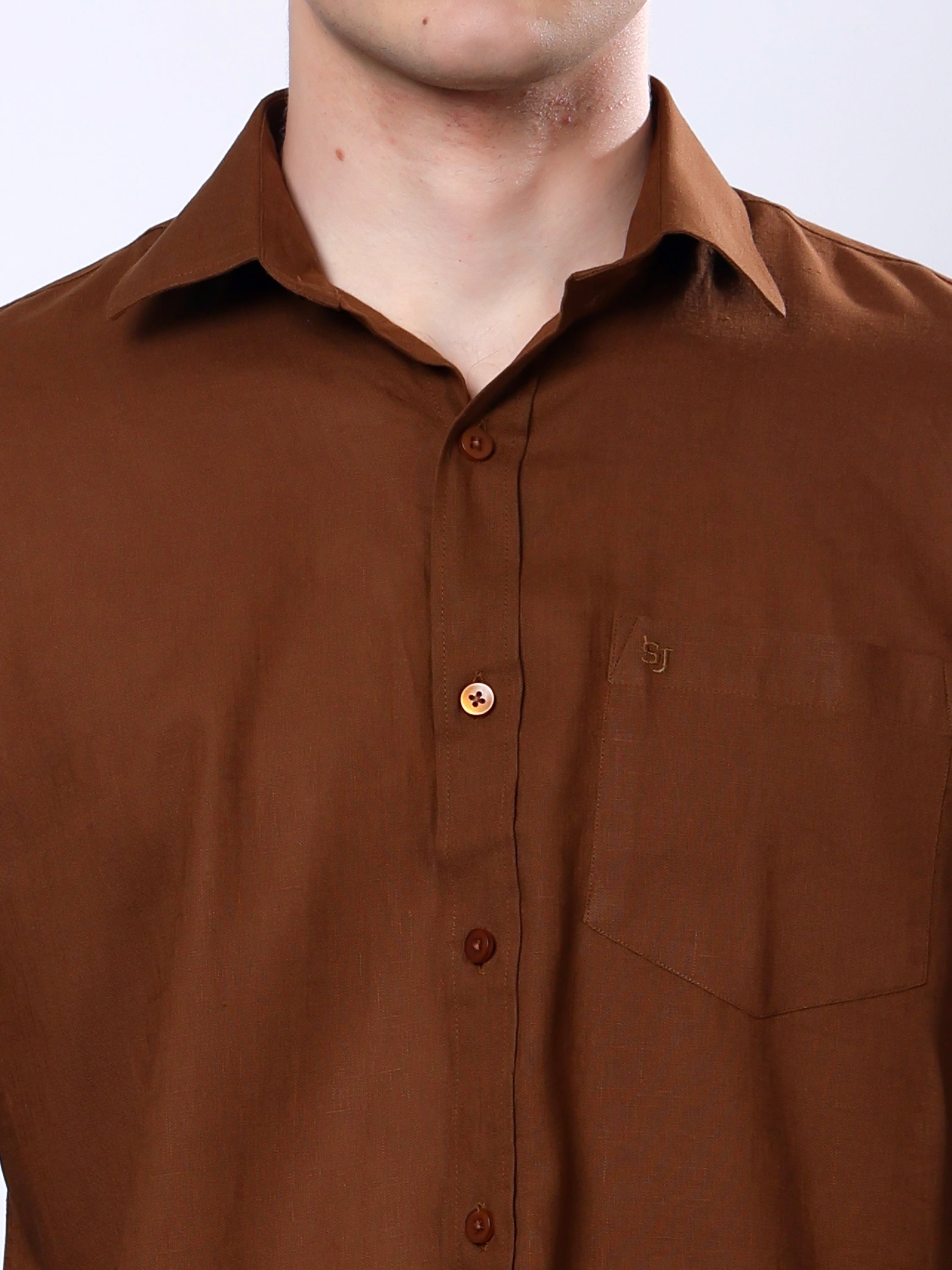 Stylox Men’s Regular Fit Full Sleeve Solid Casual Shirt - Stylox