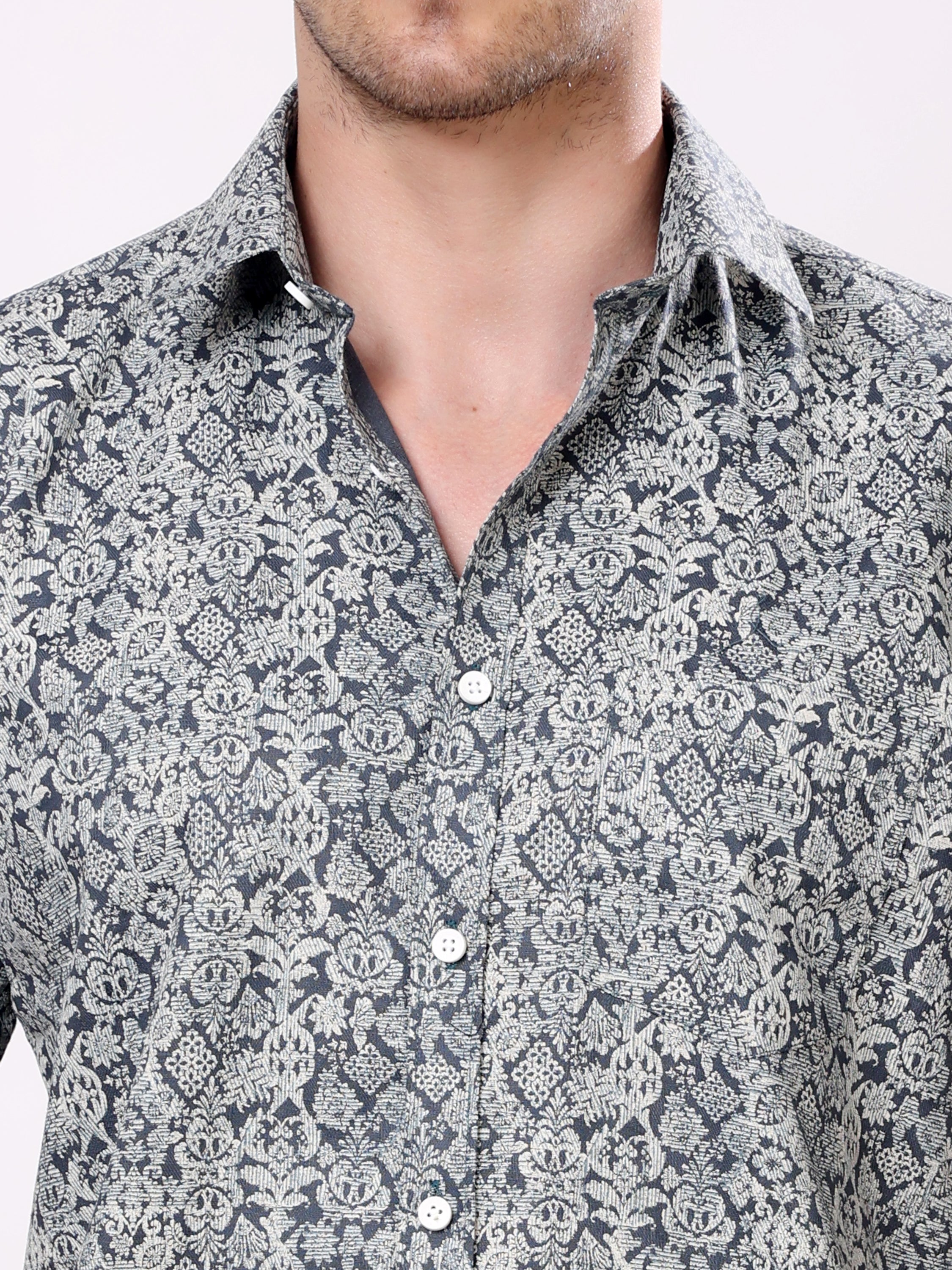 Stylox Men’s Regular Fit Half Sleeve Floral Printed Casual Stylish Summer Shirt - Stylox