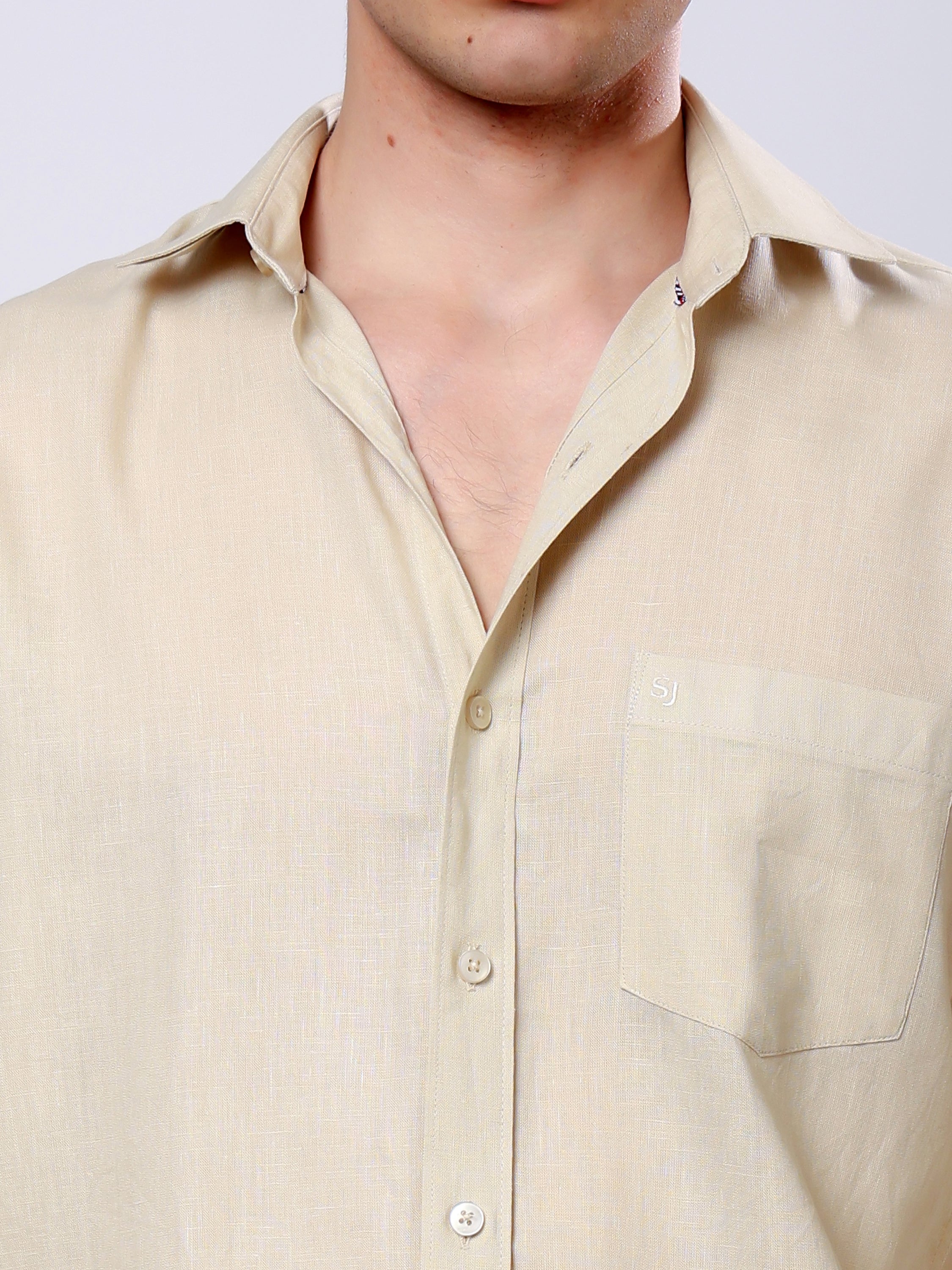Stylox Men’s Regular Fit Full Sleeve Solid Casual Shirt - Stylox