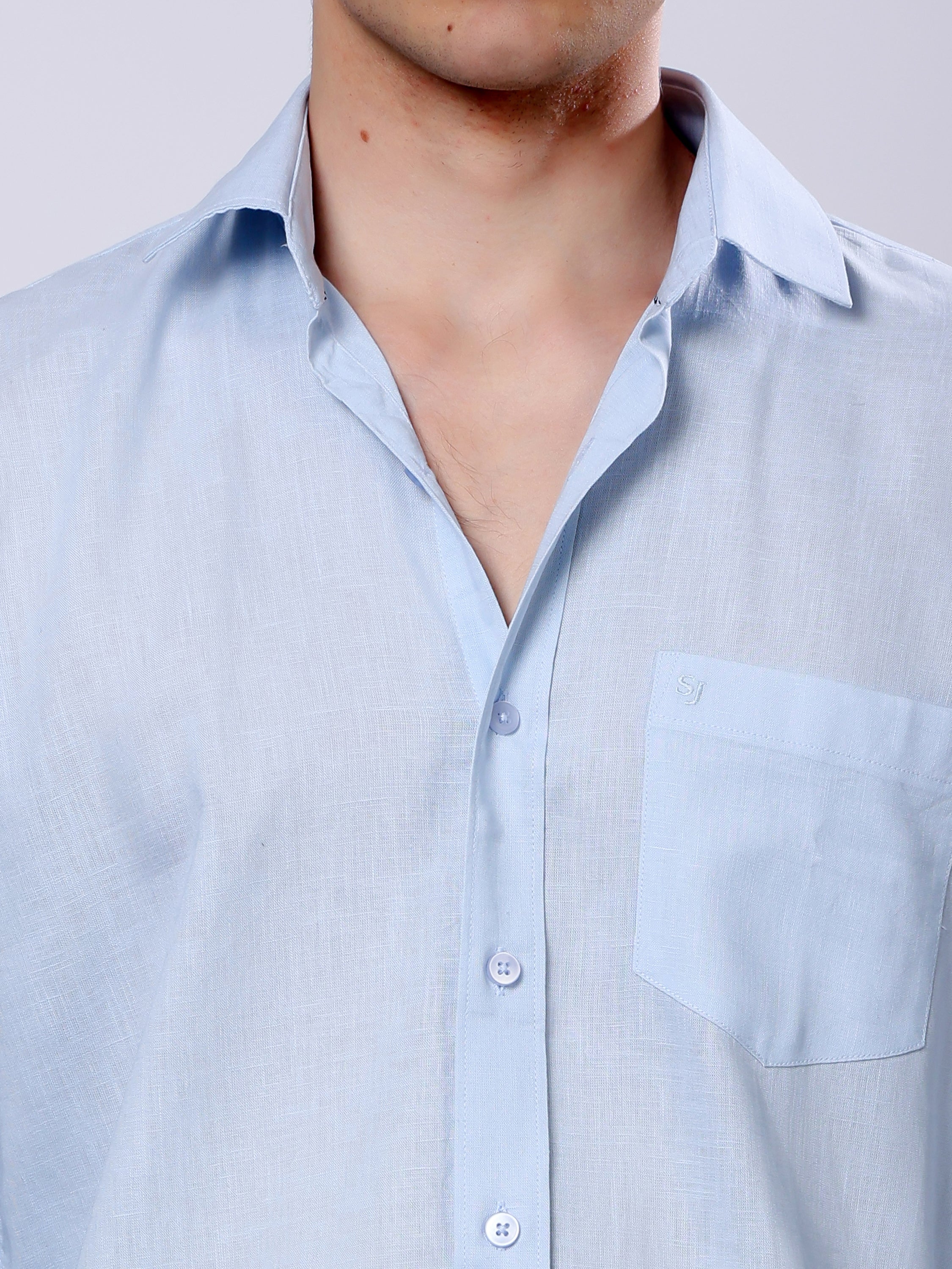 Stylox Men’s Regular Fit Full Sleeve Solid Casual Shirt - Stylox
