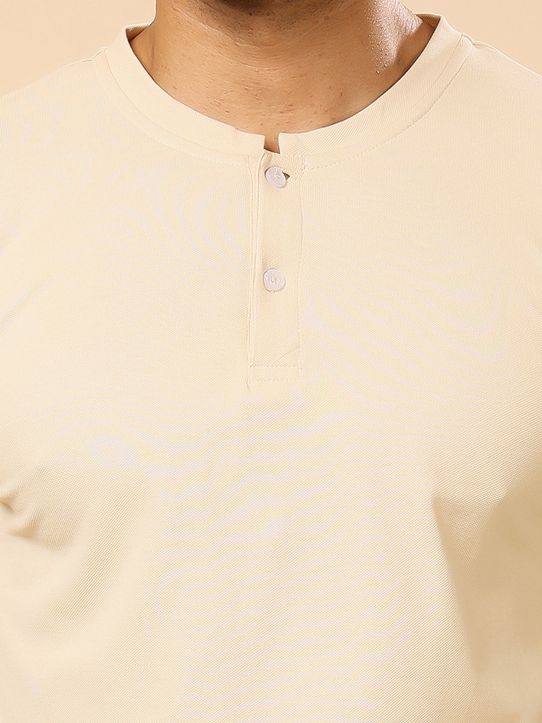 Stylox Men’s Henley Neck Full Sleeve Solid T-Shirt – Casual & Stylish Everyday Wear - Stylox
