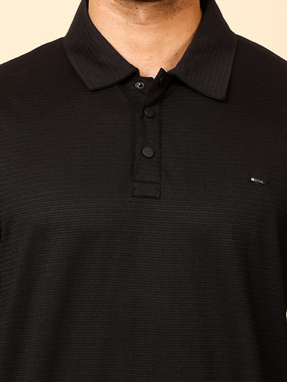 Stylox Men’s Polo Neck Sweatshirt with Button Placket
