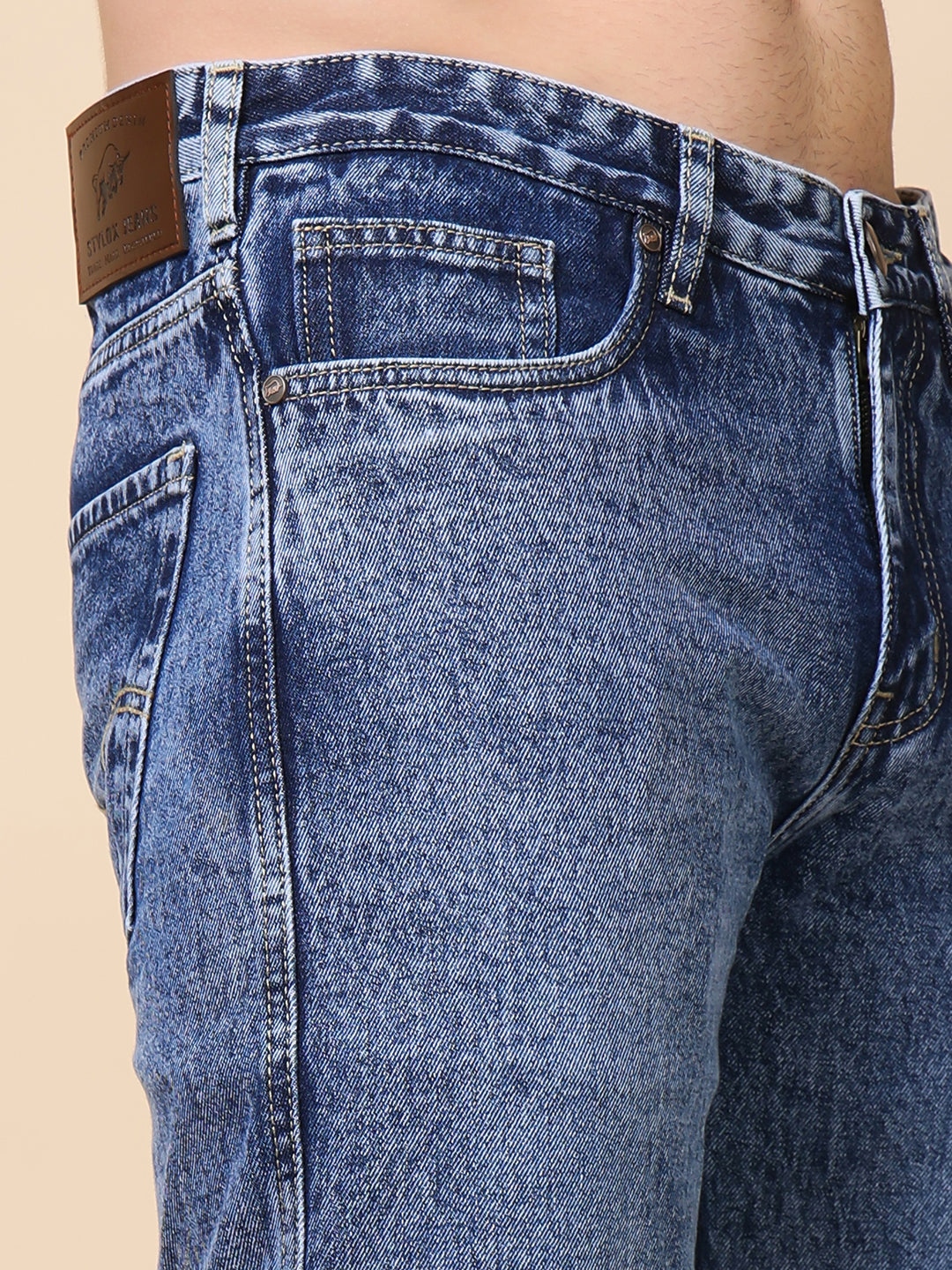 Stylox Men’s Comfort Fit Denim Jeans | Stylish Mid-Rise Jeans | Perfect for Work & Weekend Wear - Stylox