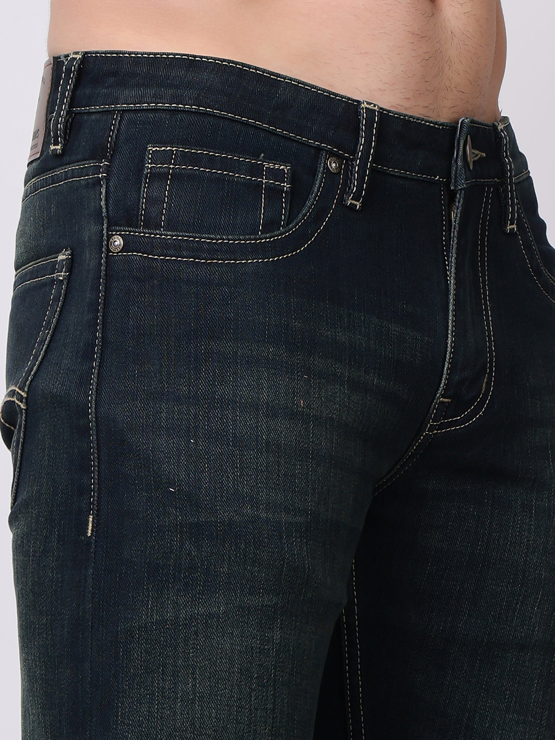Stylox Men’s Comfort Fit Denim Jeans | Stylish Mid-Rise Jeans | Perfect for Work & Weekend Wear - Stylox