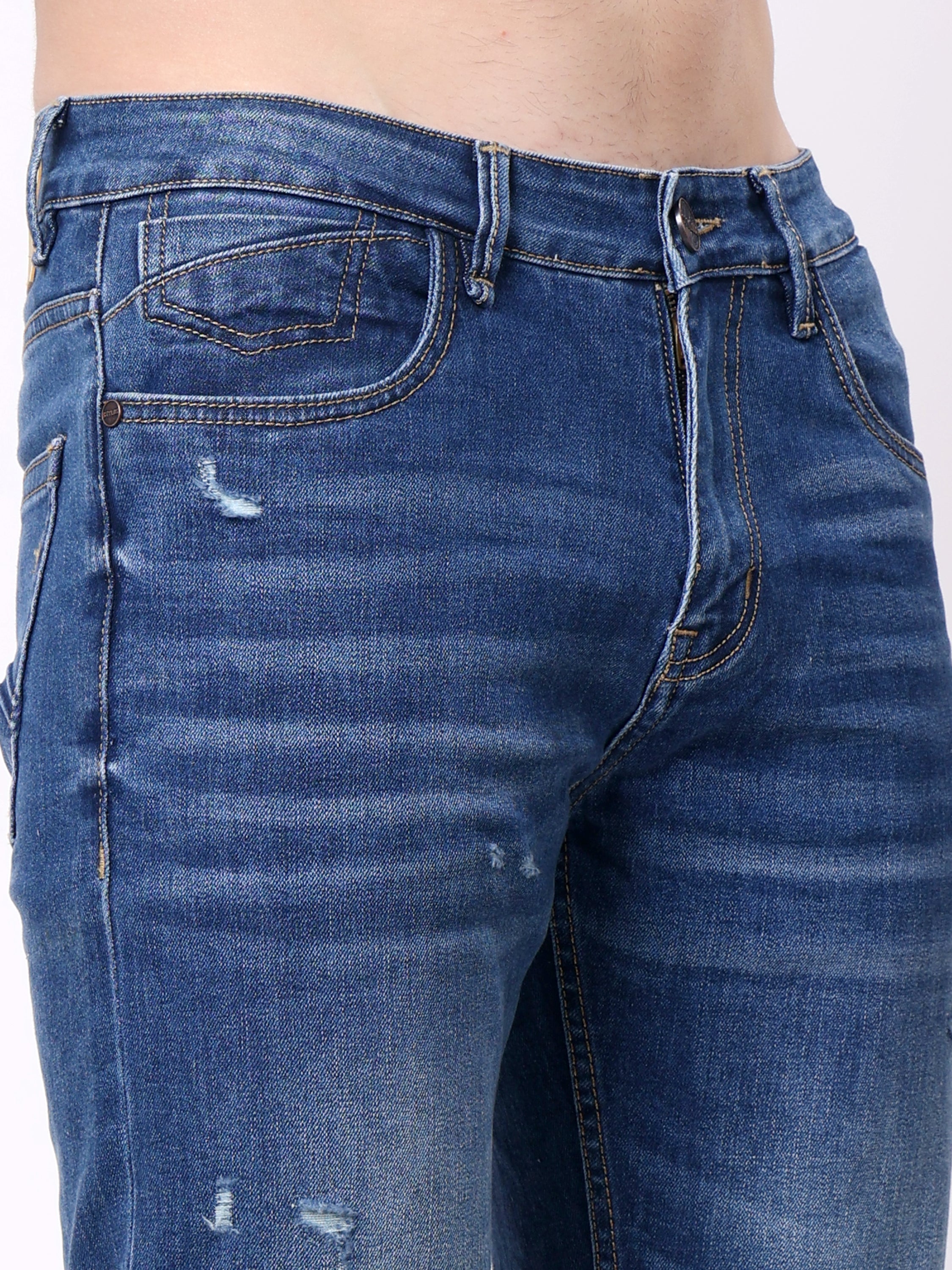 Stylox Men’s Non-Stretch Comfort Fit Denim Jeans - Stylox