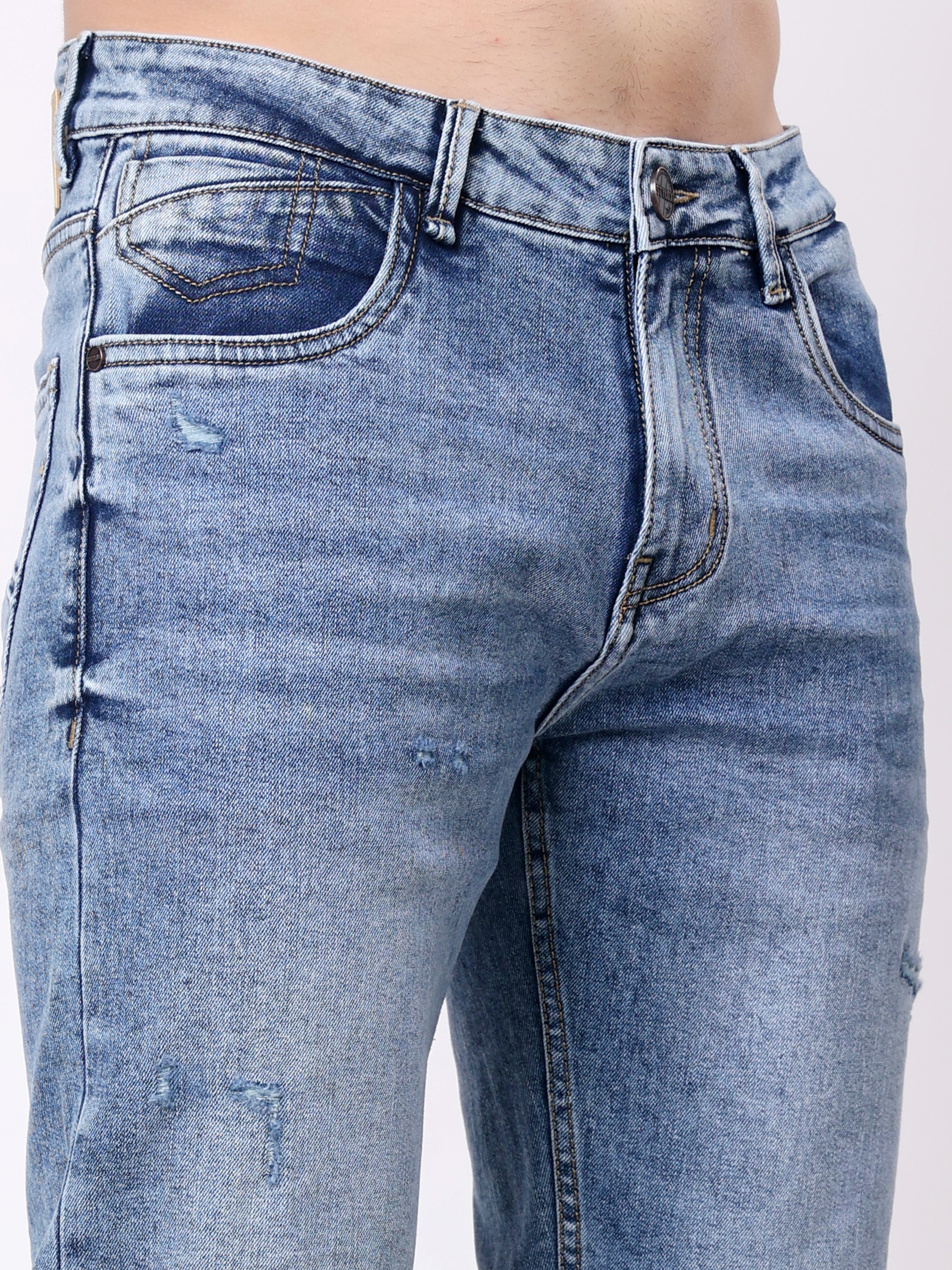 Stylox Men’s Non-Stretch Comfort Fit Denim Jeans - Stylox