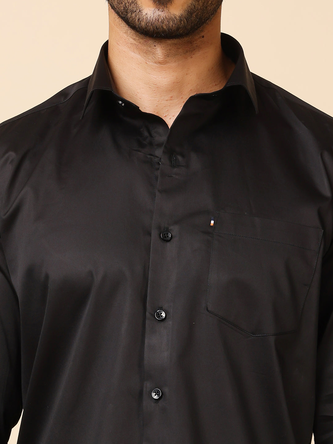 Stylox Men’s Slim Fit Satin Shirt | Premium Solid Formal Shirt for Office & Party Wear | Full Sleeve Smooth Finish Shirt - Stylox