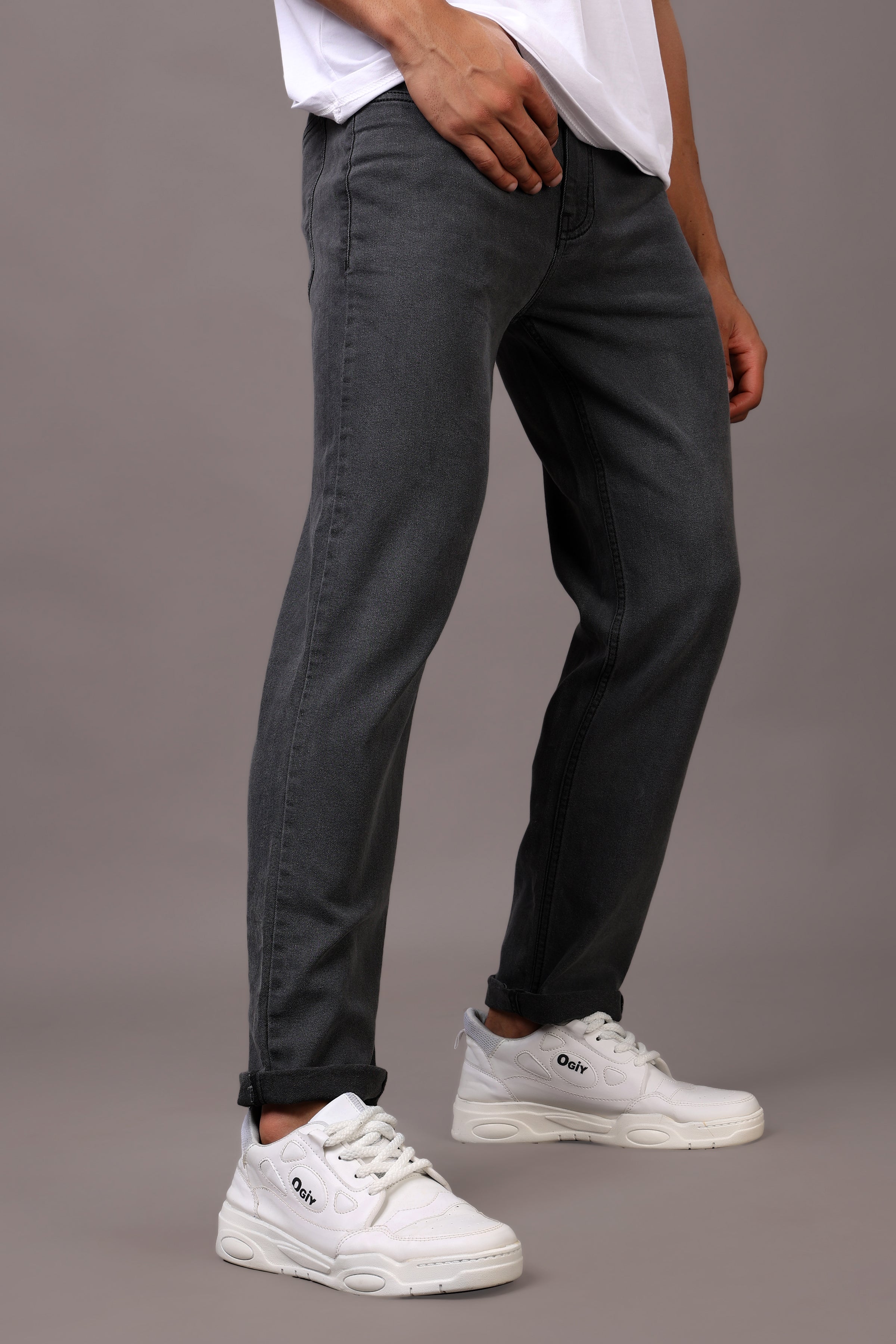 Stylox Men’s Slim Fit Mid-Rise Denim Jeans - Stylox