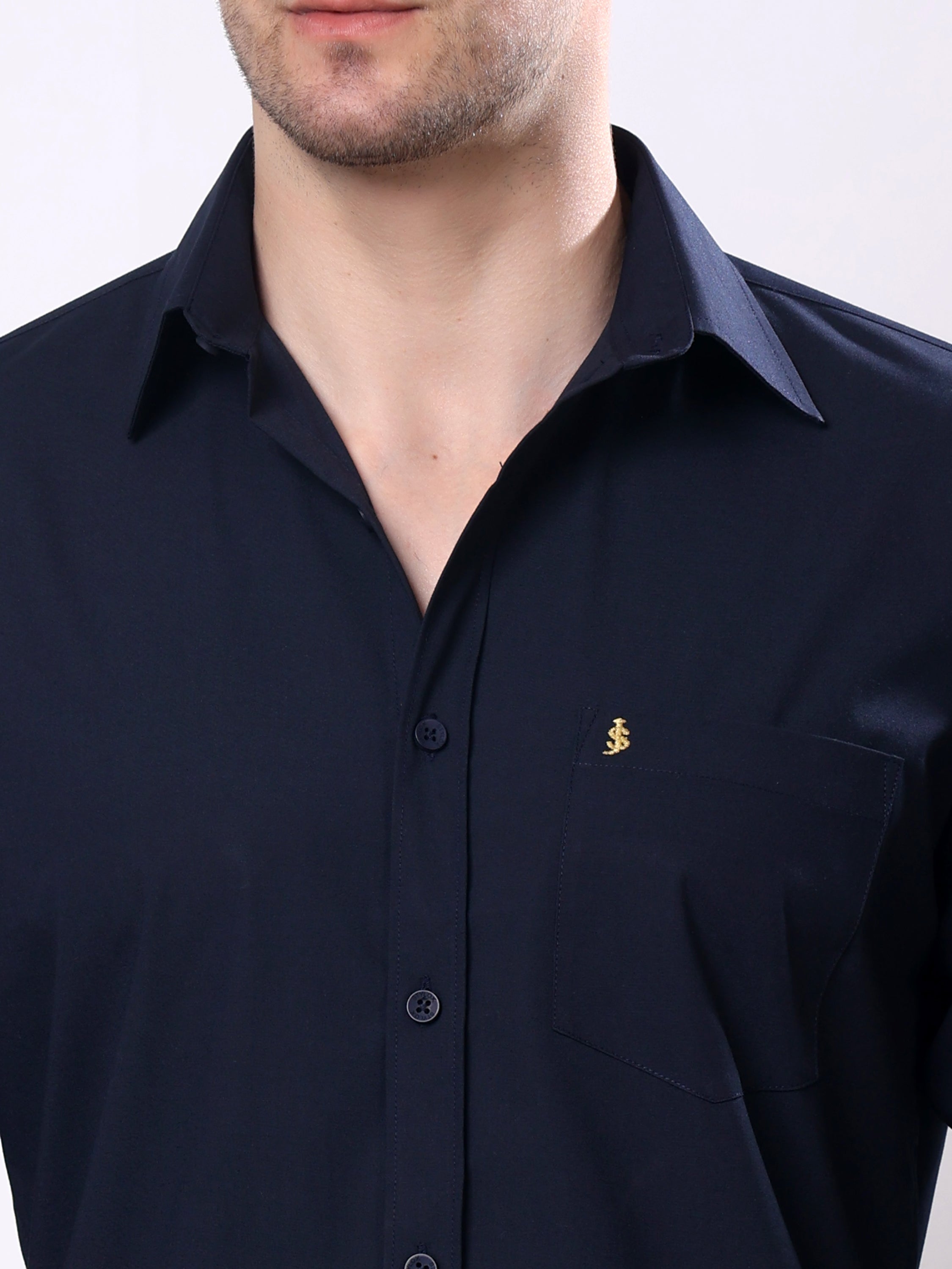 Stylox Men’s Regular Fit Full Sleeve Solid Casual Shirt - Stylox