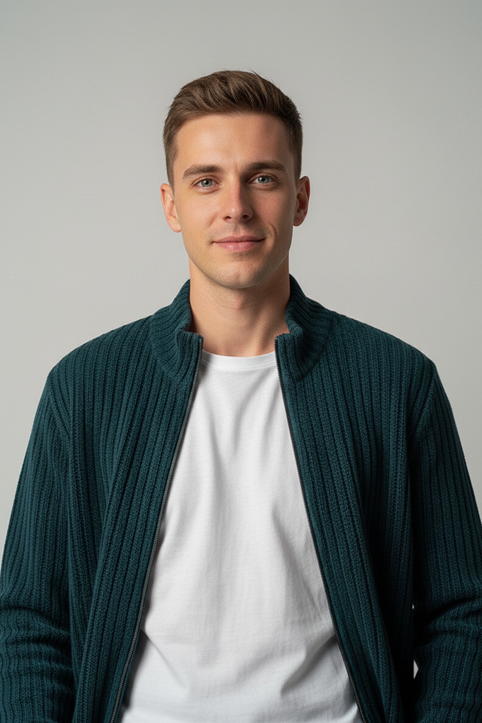 Stylox Men’s Premium Ribbed Co-Ord Set | Luxury Zip Jacket &amp; Jogger Set