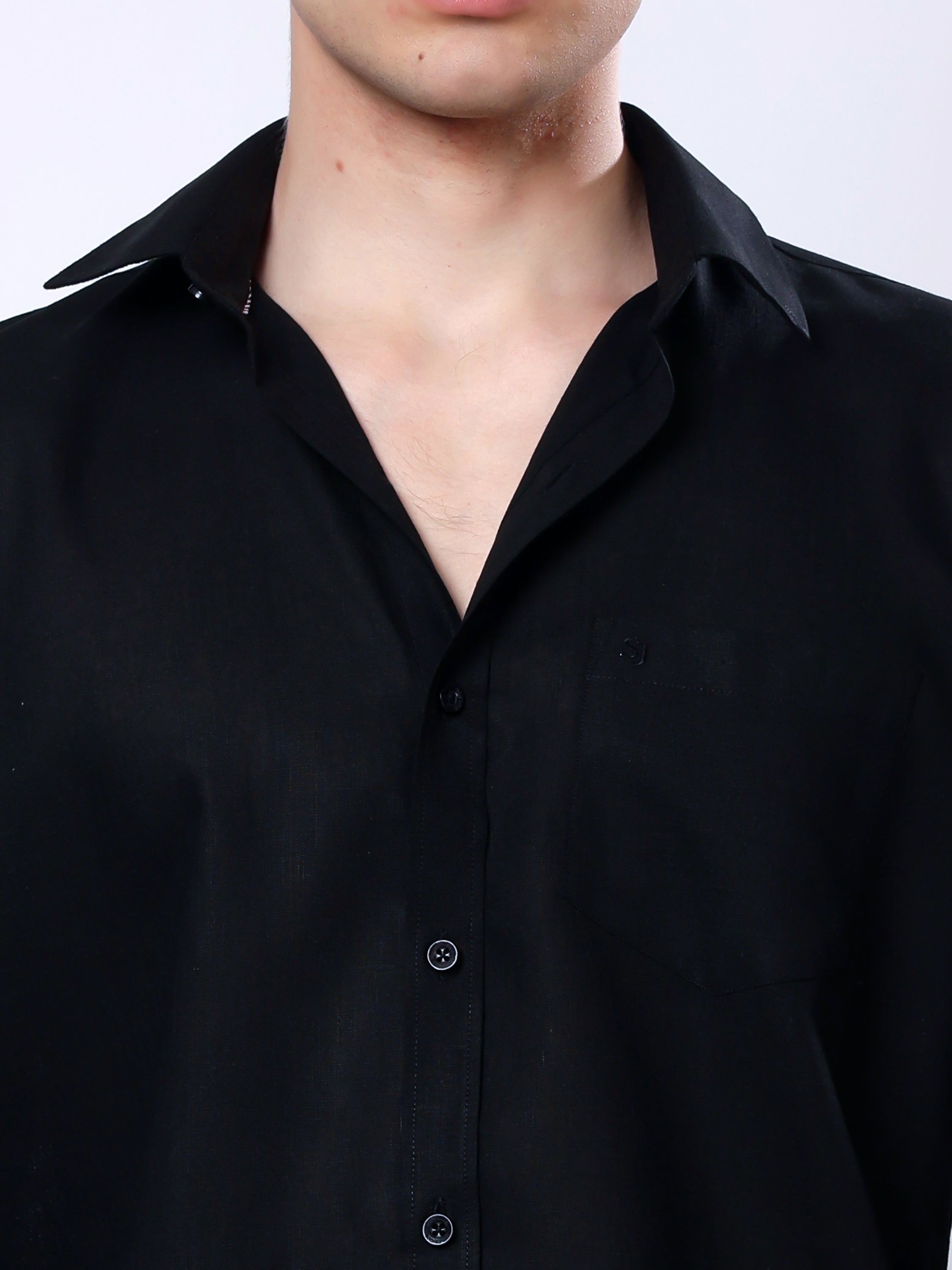 Stylox Men’s Regular Fit Full Sleeve Solid Casual Shirt - Stylox