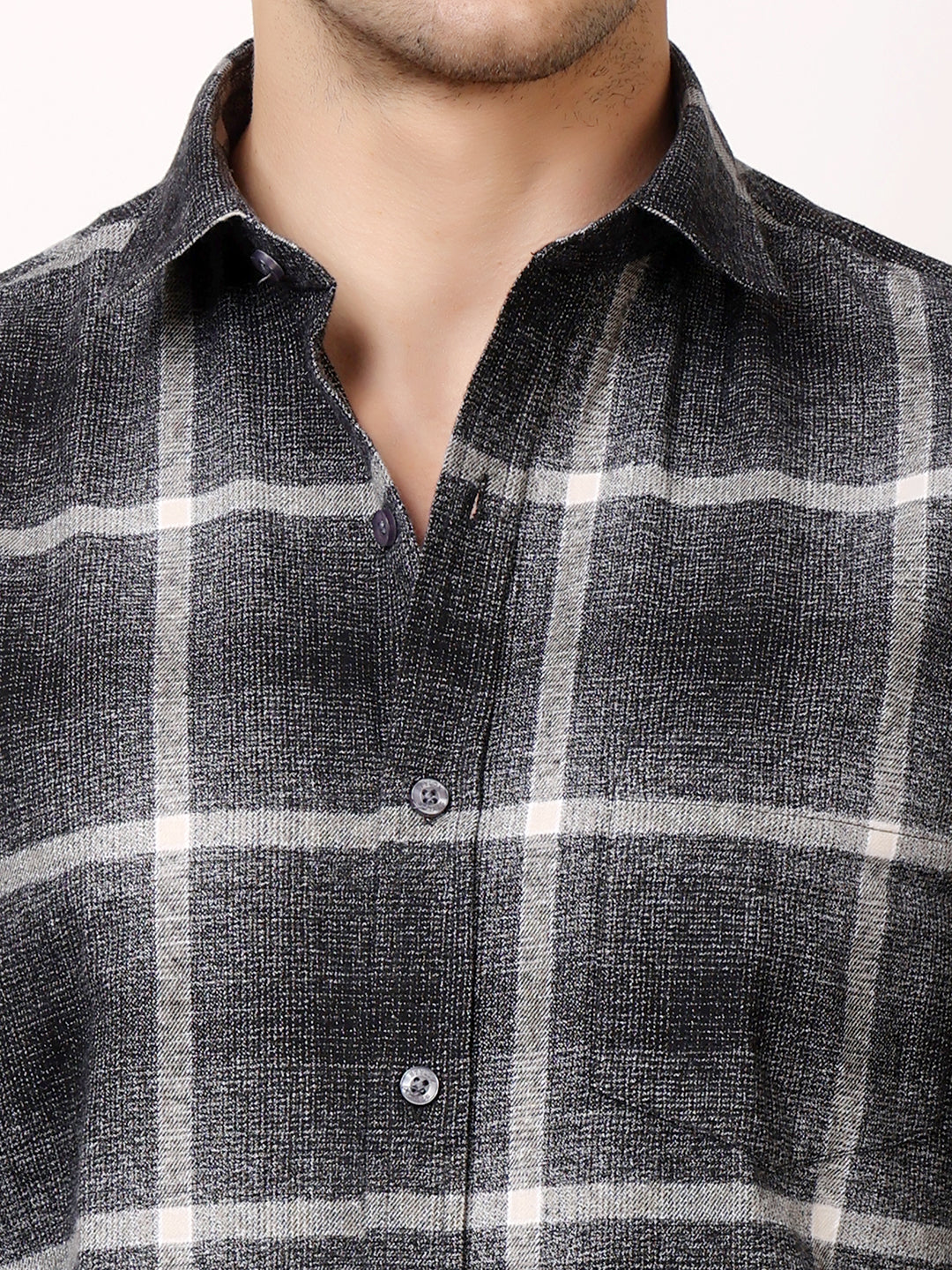 Stylox Men’s Regular Fit Full Sleeve Check Shirt | Casual Cotton Checkered Shirt for Everyday Wear