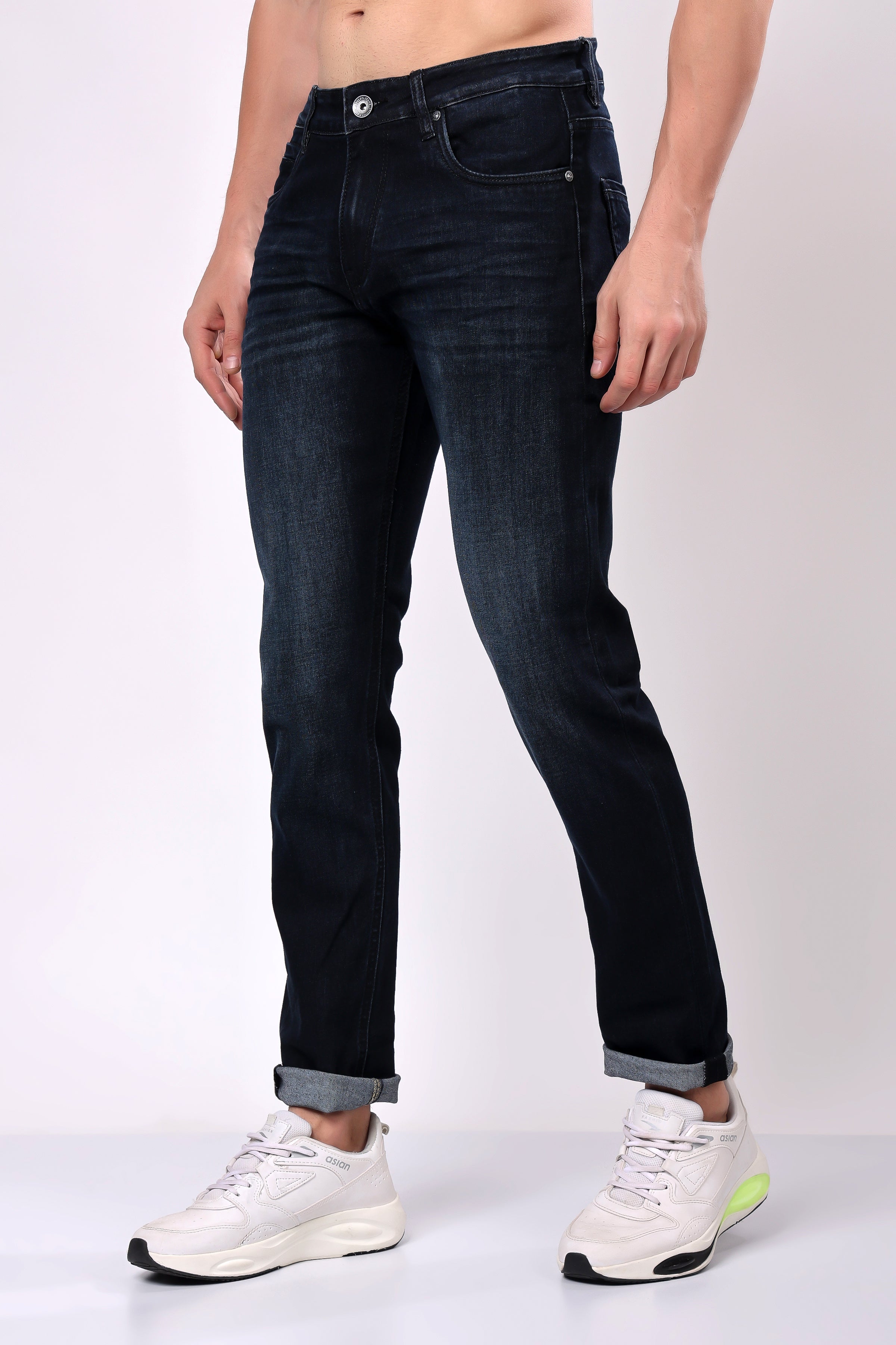 Stylox Slim Fit Denim Jeans - Black,