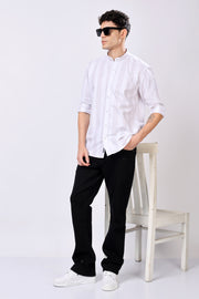 Stylox White Stripes Casual Shirt For Men