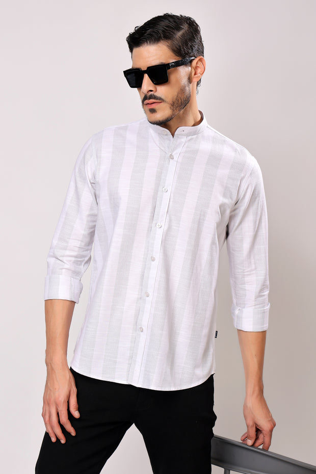 Stylox Men's Full Sleeve Casual Striped Shirt