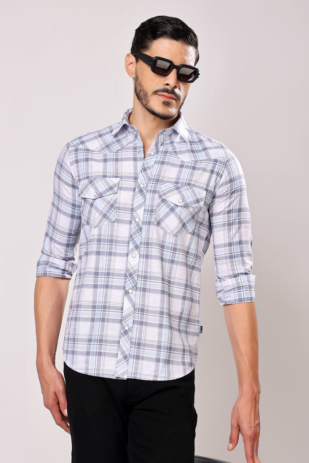 Stylox Men's Full Sleeve Casual Check Shirt