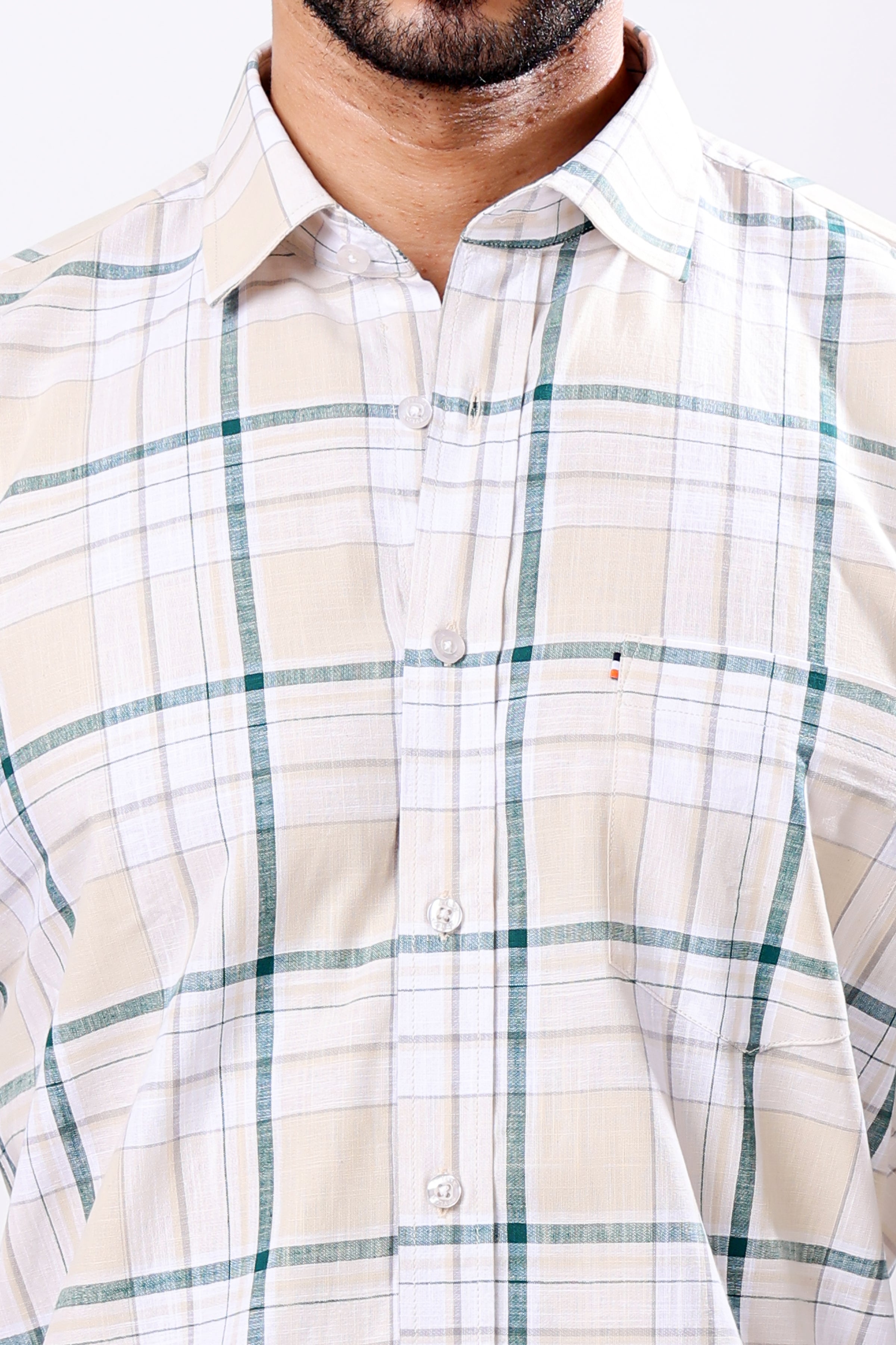 Stylox Regular Fit Full Sleeve Casual Check Shirt - Stylox