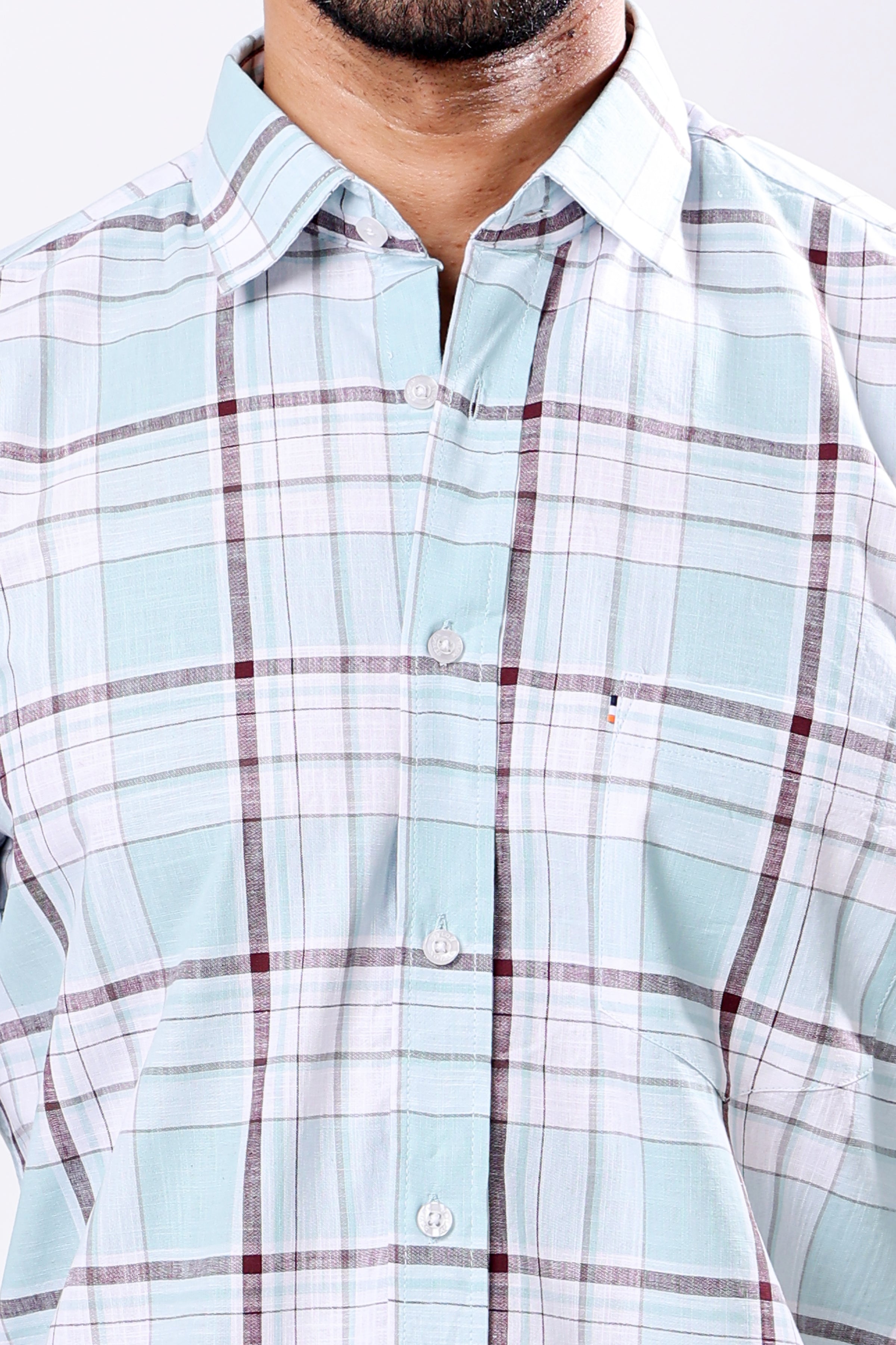 Stylox Regular Fit Full Sleeve Casual Check Shirt - Stylox