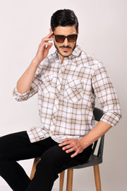 Stylox Men's Full Sleeve Casual Check Shirt