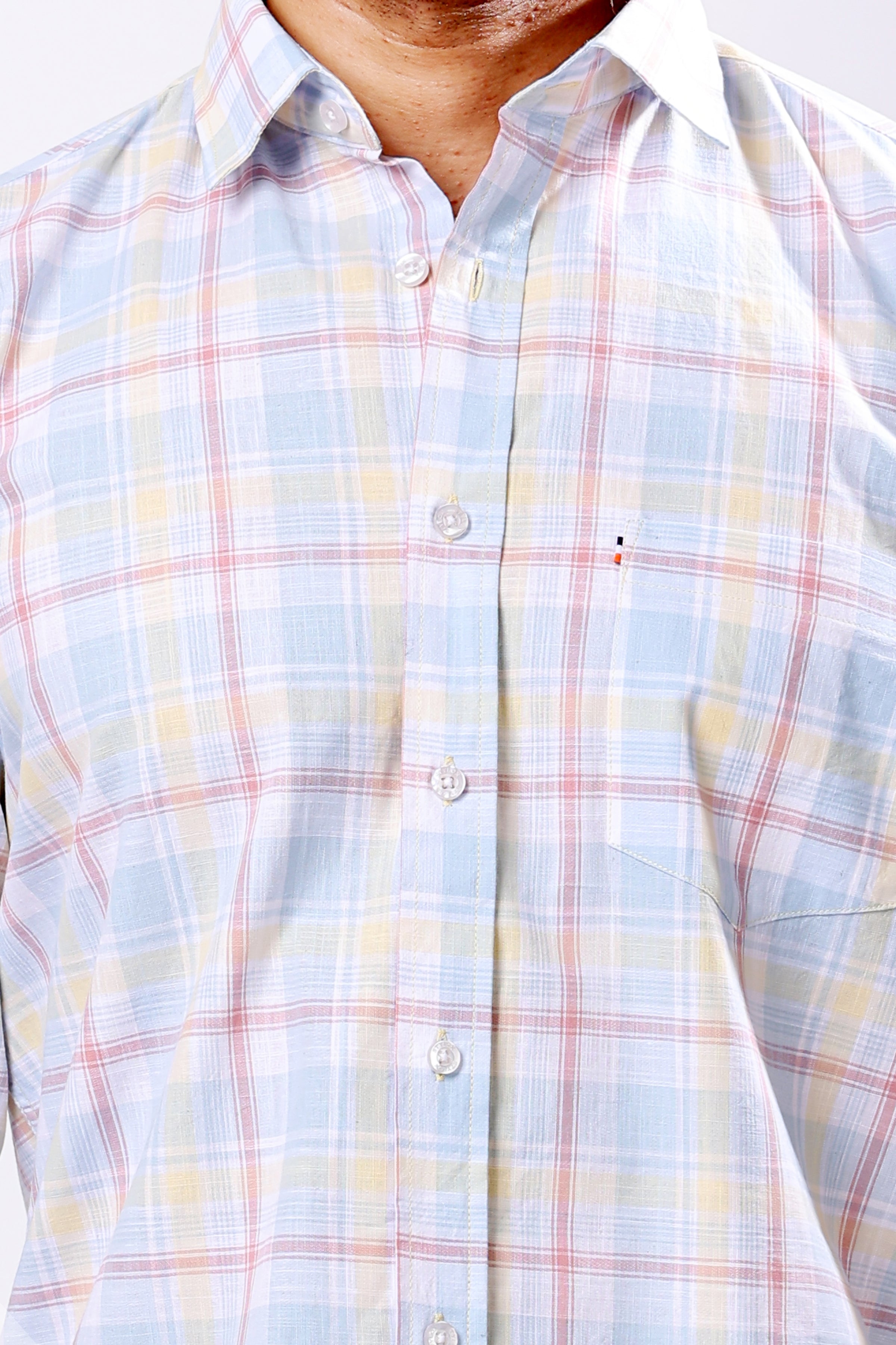Stylox Men’s Regular Fit Full Sleeve Check Shirt - Stylox