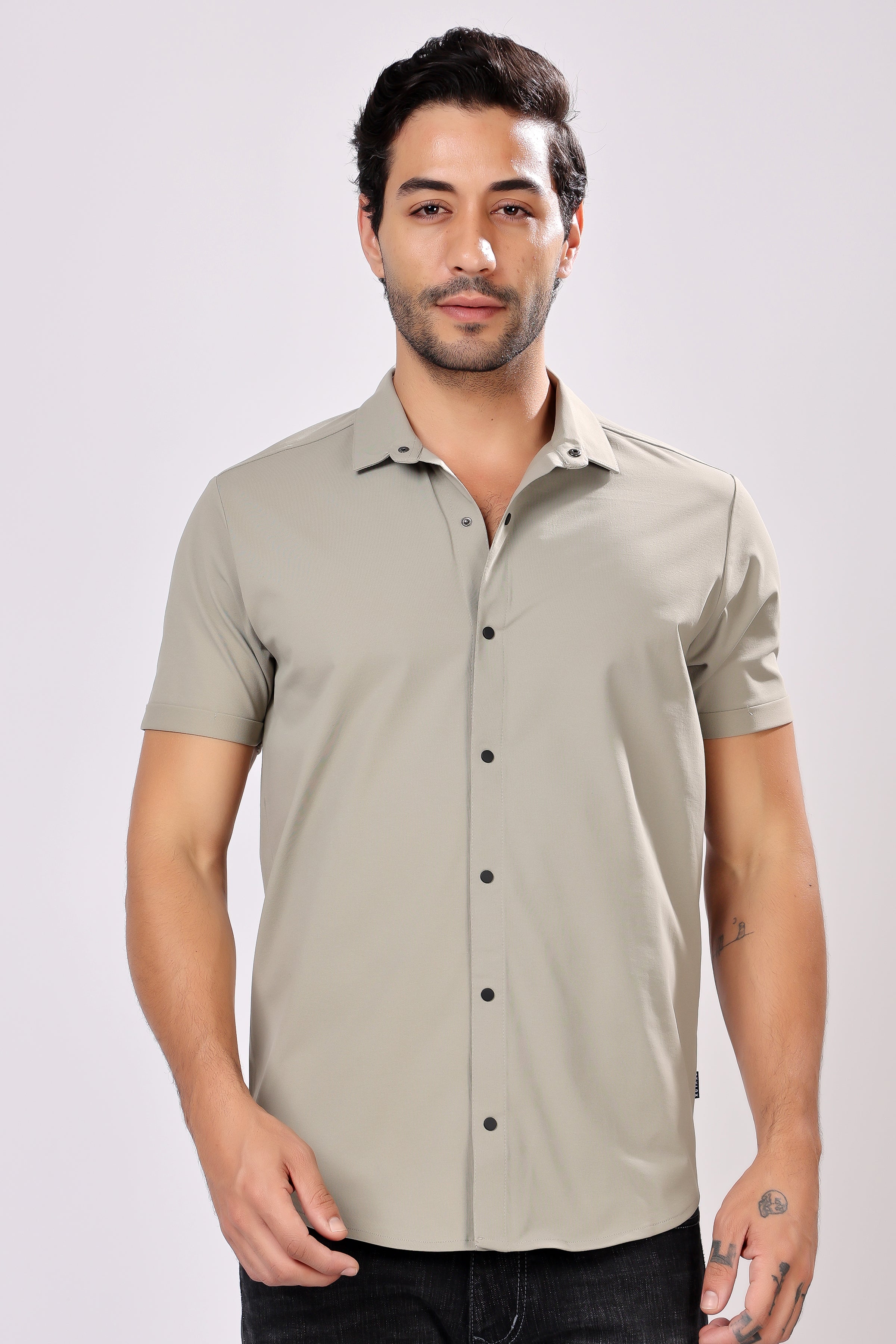 STYLOX HALF SLEEVE LYCRA SHIRT - Stylox